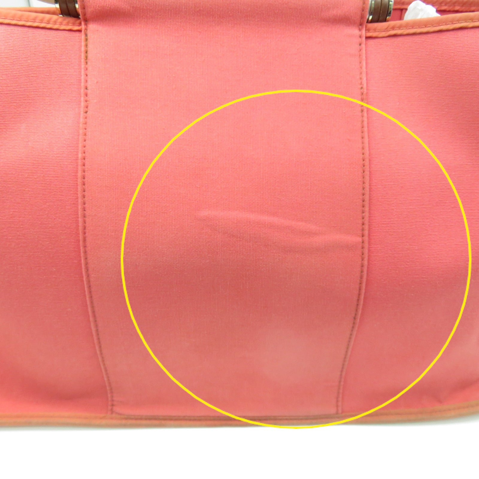 HERMES 帆布Cabag 2Way Shoulder Bag手挽肩背两用袋粉红色