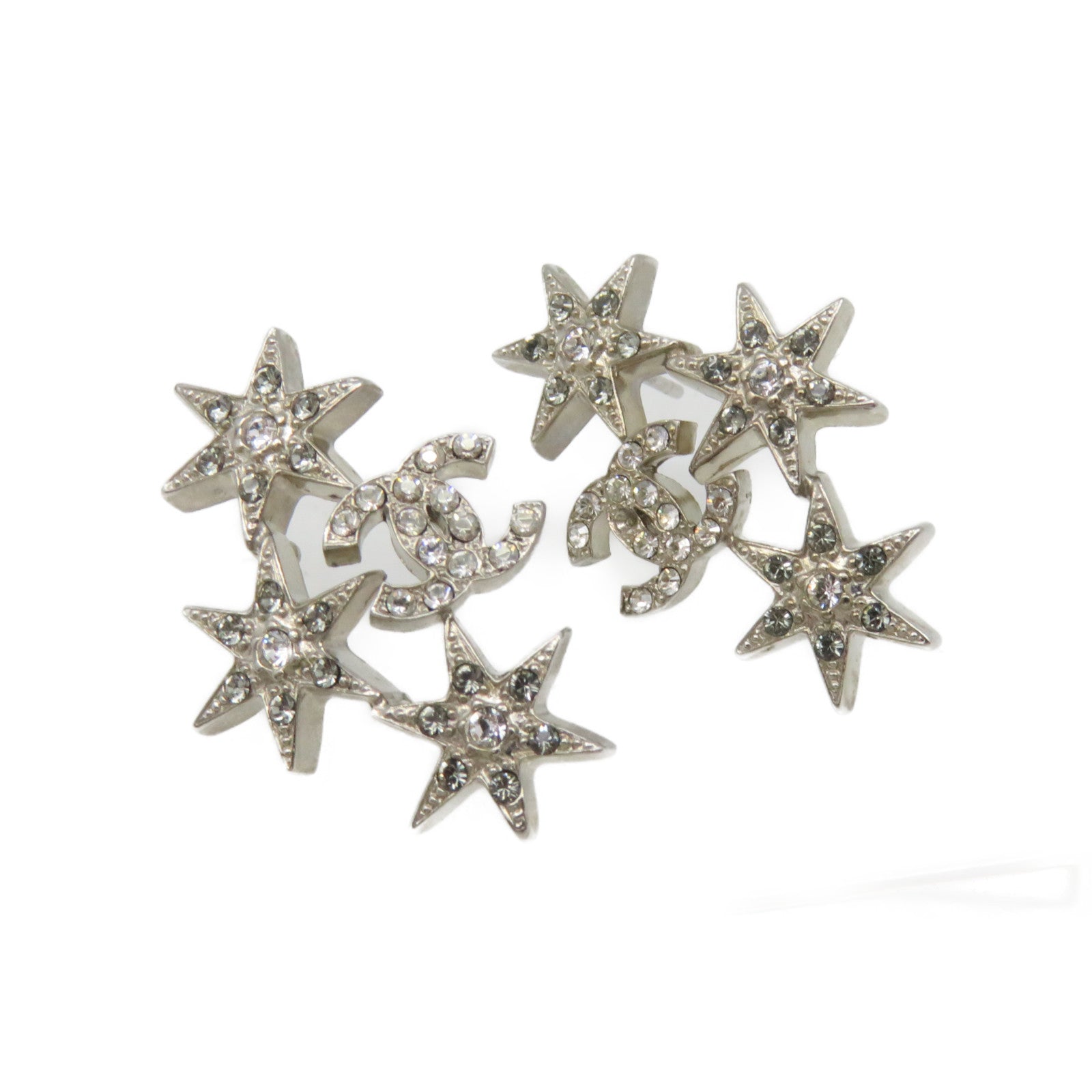 CHANEL metal Earring earrings silver