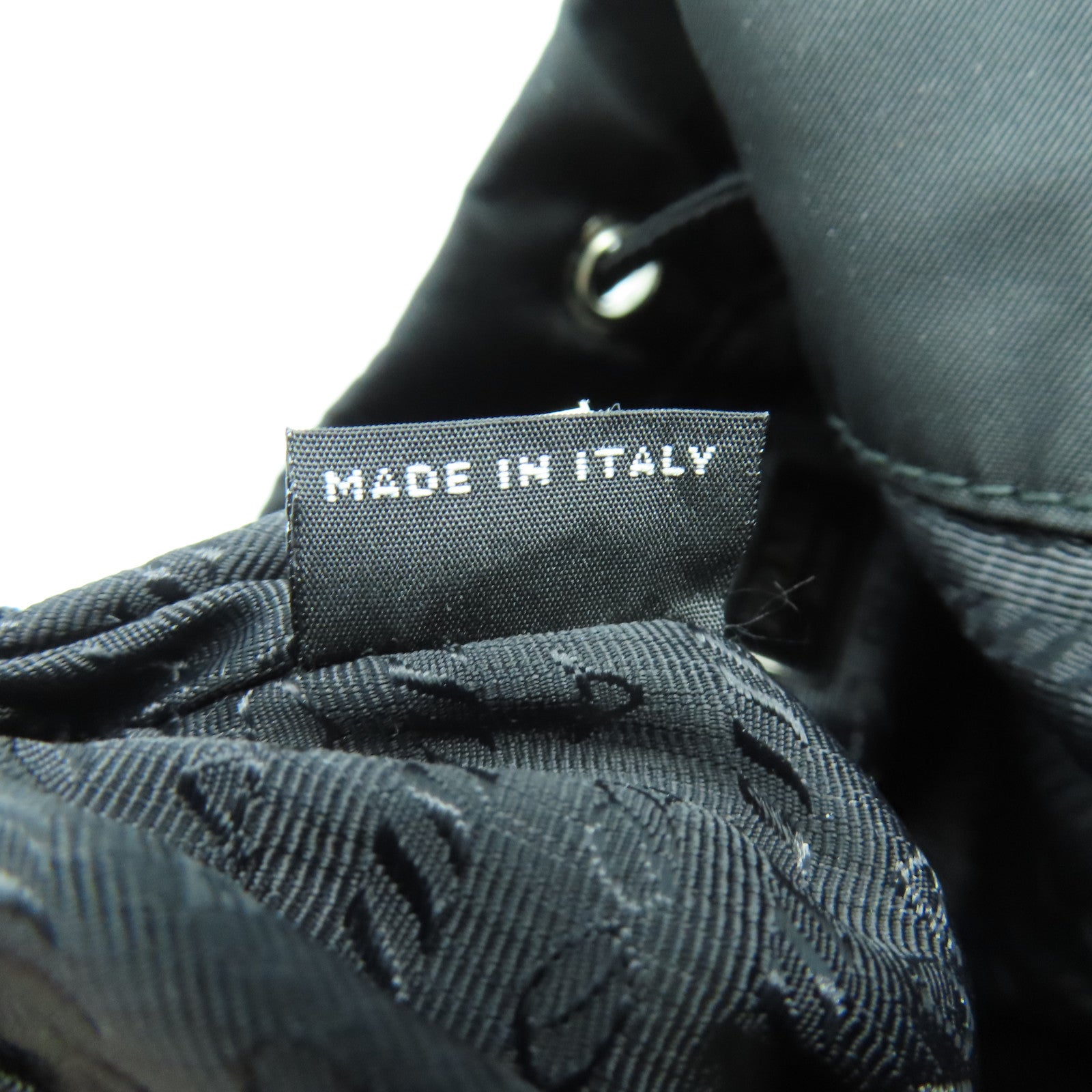 PRADA 尼龍2 Way Shoulder銀扣手挽肩背兩用袋黑色