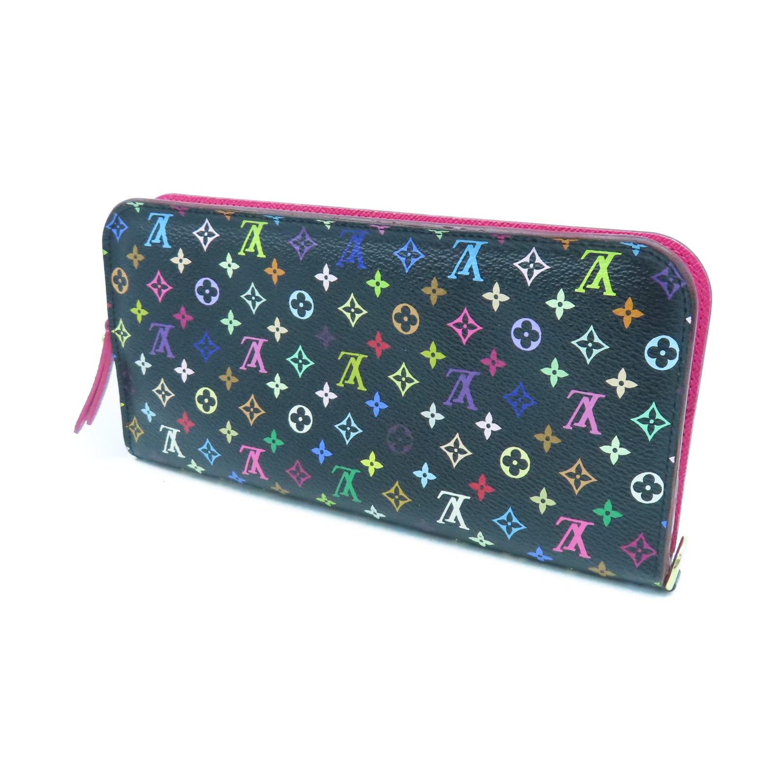 LOUIS VUITTON Monogram Multicolore Portefeuille Insolite金扣長錢包黑色