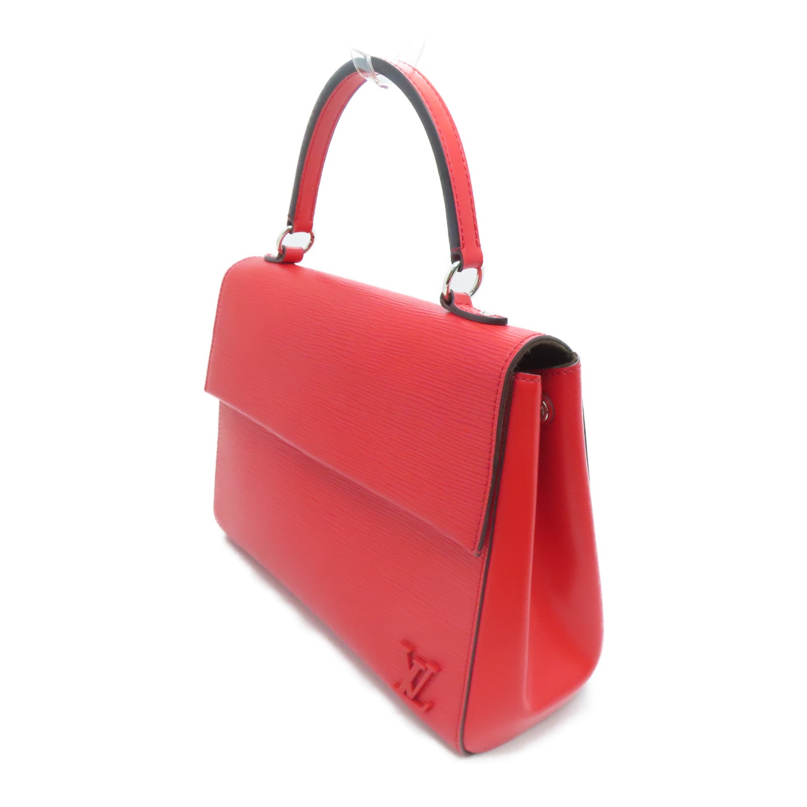 LOUIS VUITTON Epi Cluny MM silver buckle shoulder shoulder bag red