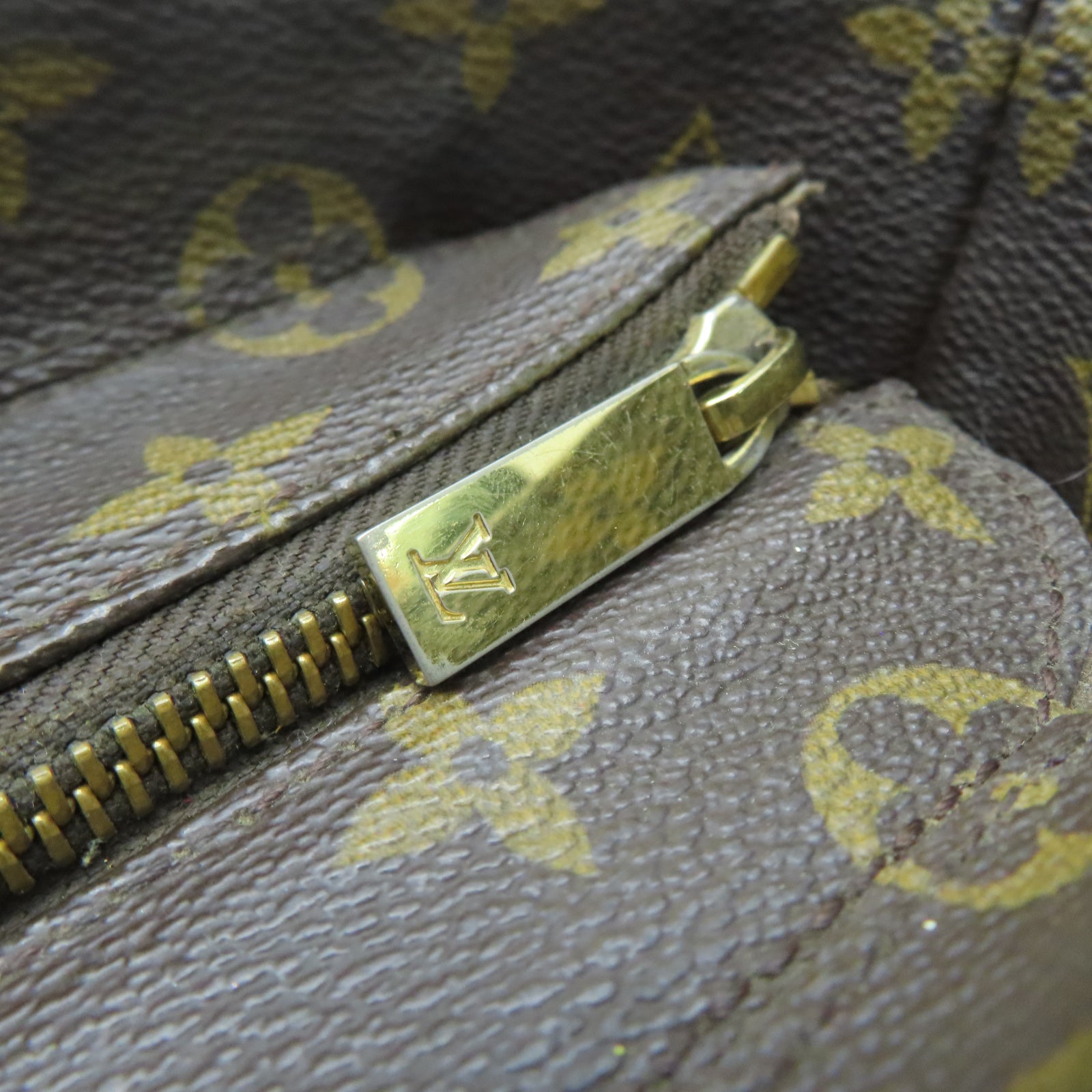 LOUIS VUITTON Monogram Luco Tote Bag金扣手挽袋棕色