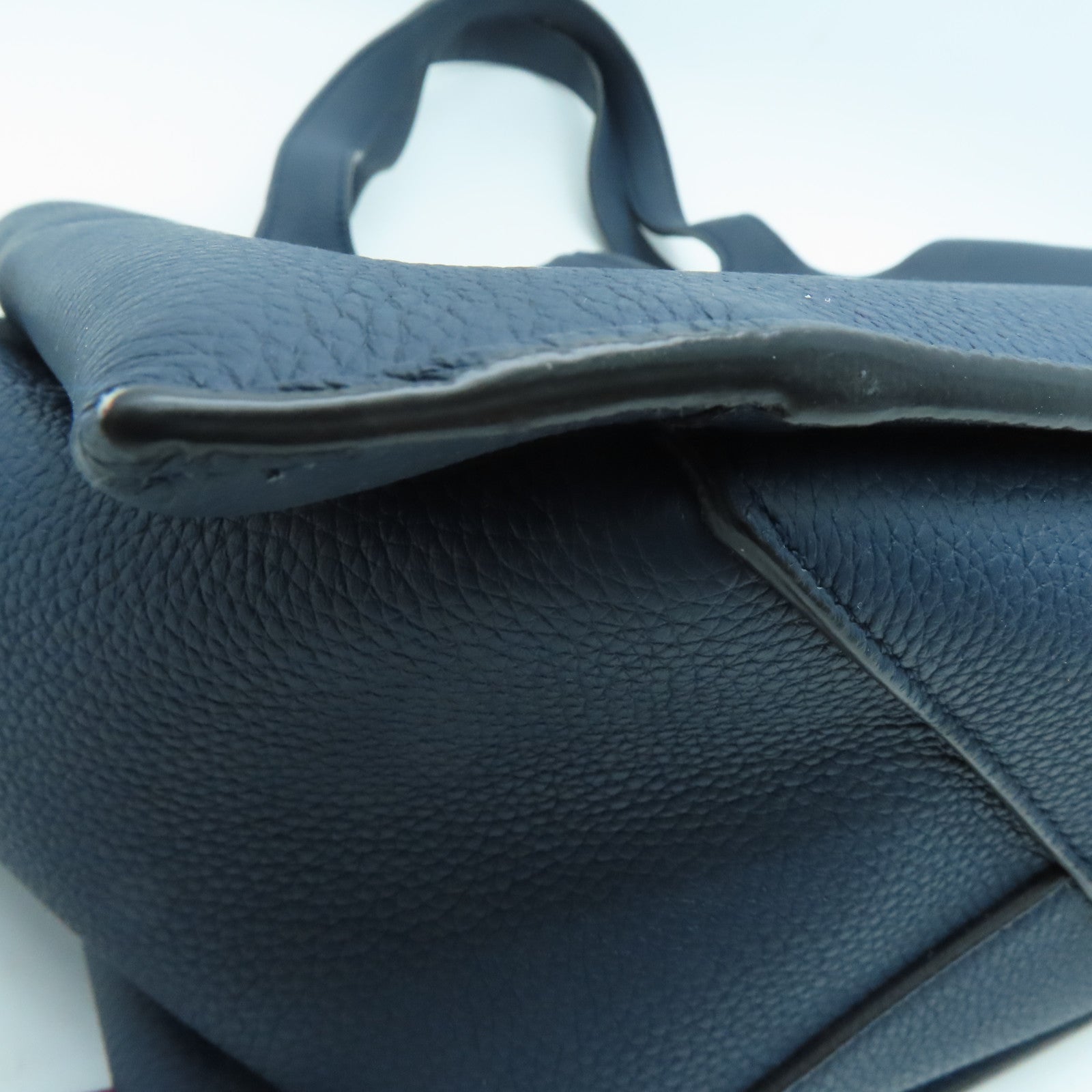 CELINE 【激減優惠】牛皮皮革Trifold Tote金扣肩背袋藍色紅色