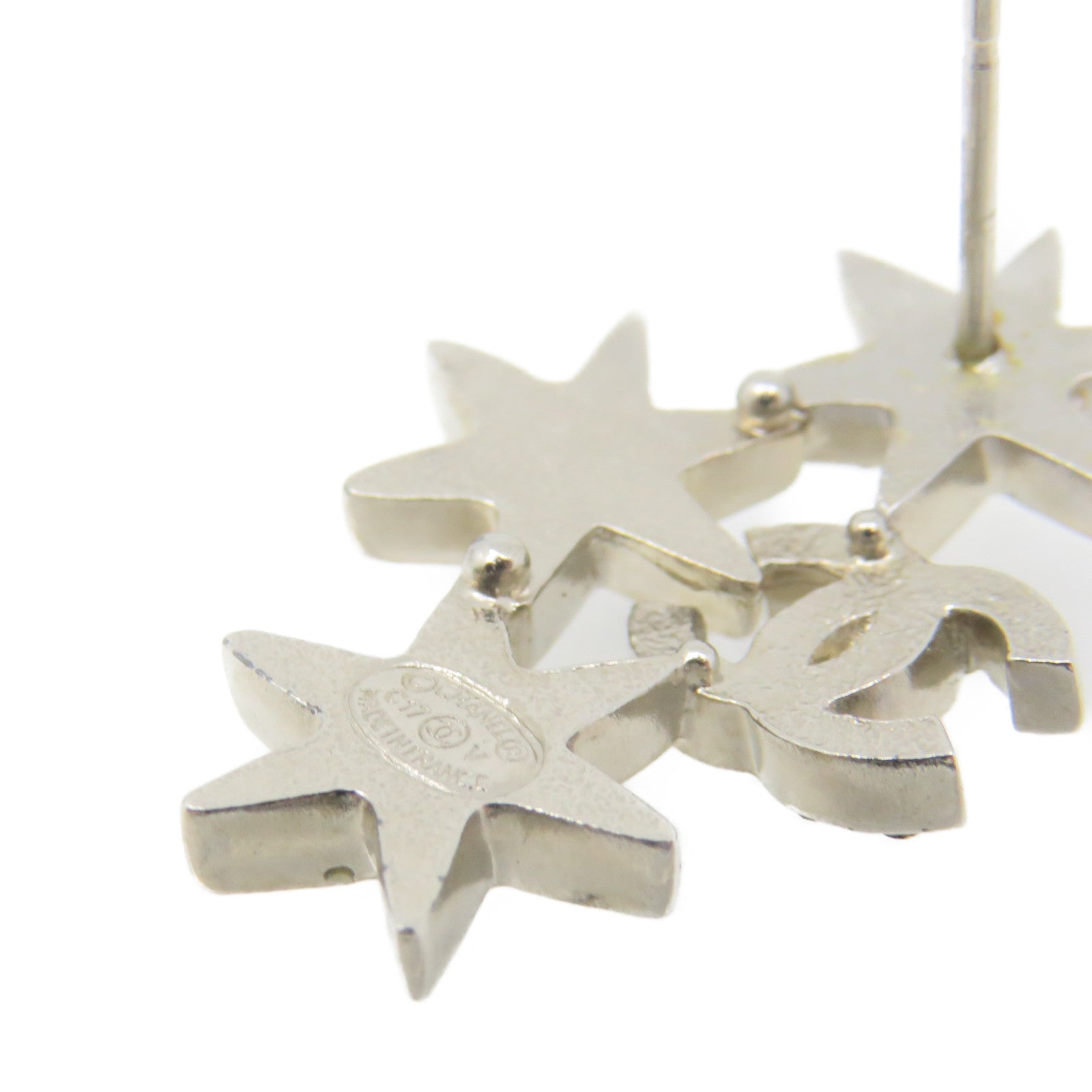 CHANEL metal Earring earrings silver