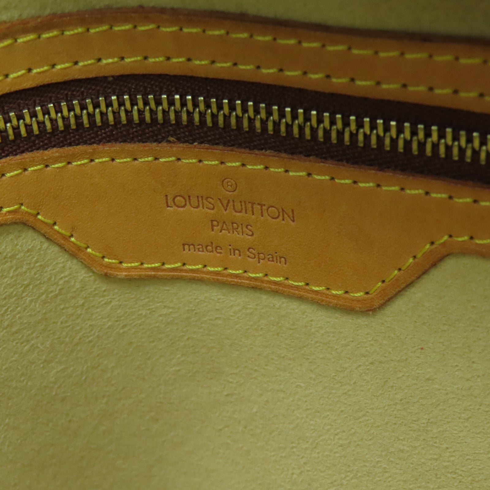 LOUIS VUITTON Monogram Luco Tote Bag金扣手挽袋棕色