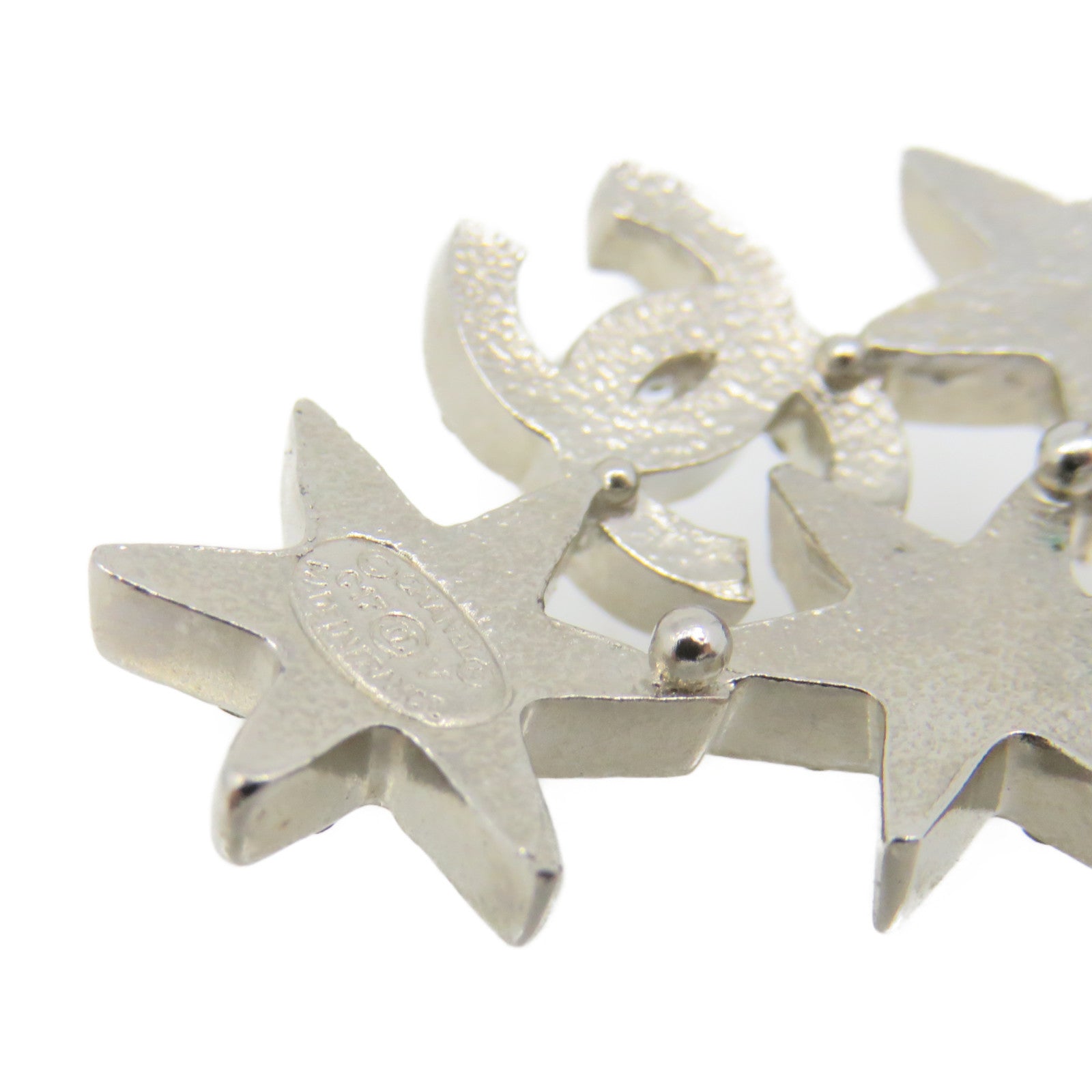 CHANEL metal Earring earrings silver