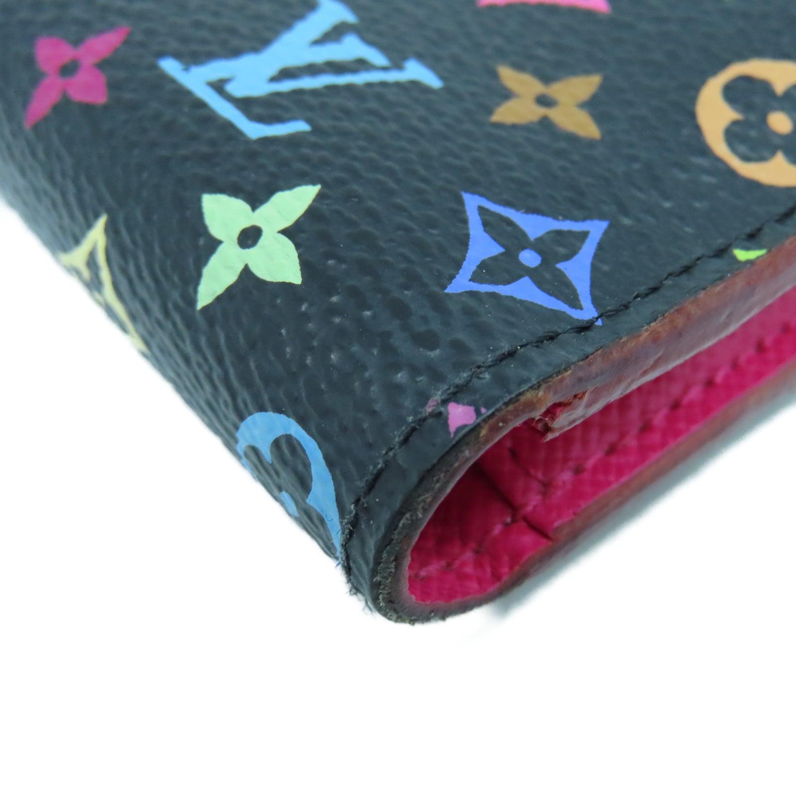LOUIS VUITTON Monogram Multicolore Portefeuille Insolite金扣長錢包黑色