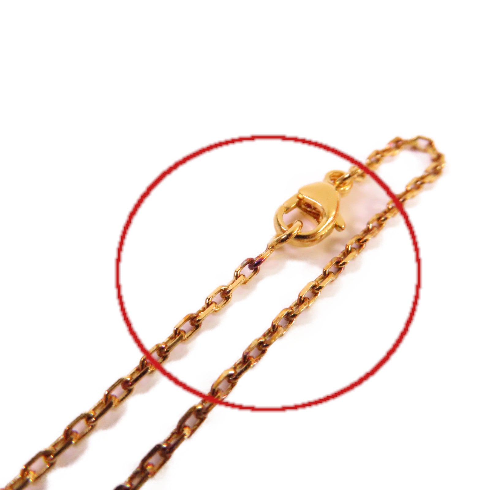 HERMES 金屬/琺瑯Mini Pop H Necklace項鏈粉紅色/金色
