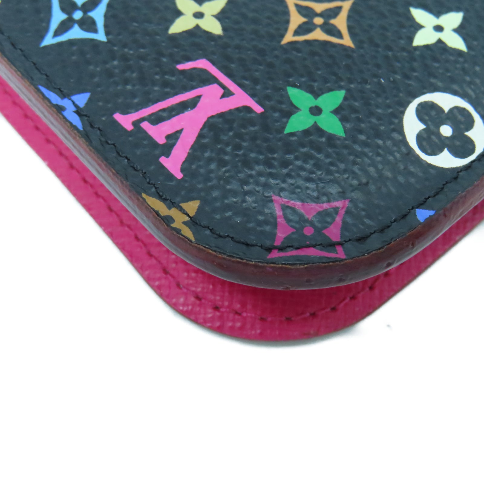 LOUIS VUITTON Monogram Multicolore Portefeuille Insolite金扣長錢包黑色