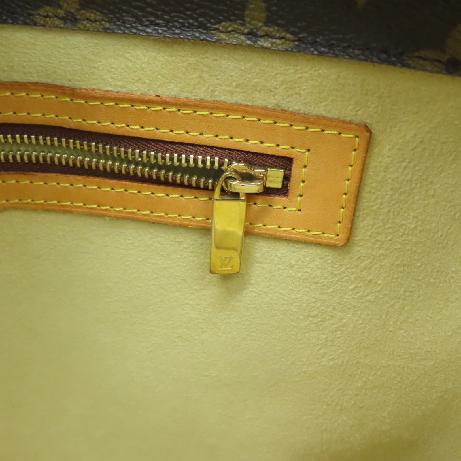LOUIS VUITTON Monogram Luco Tote Bag金扣手挽袋棕色