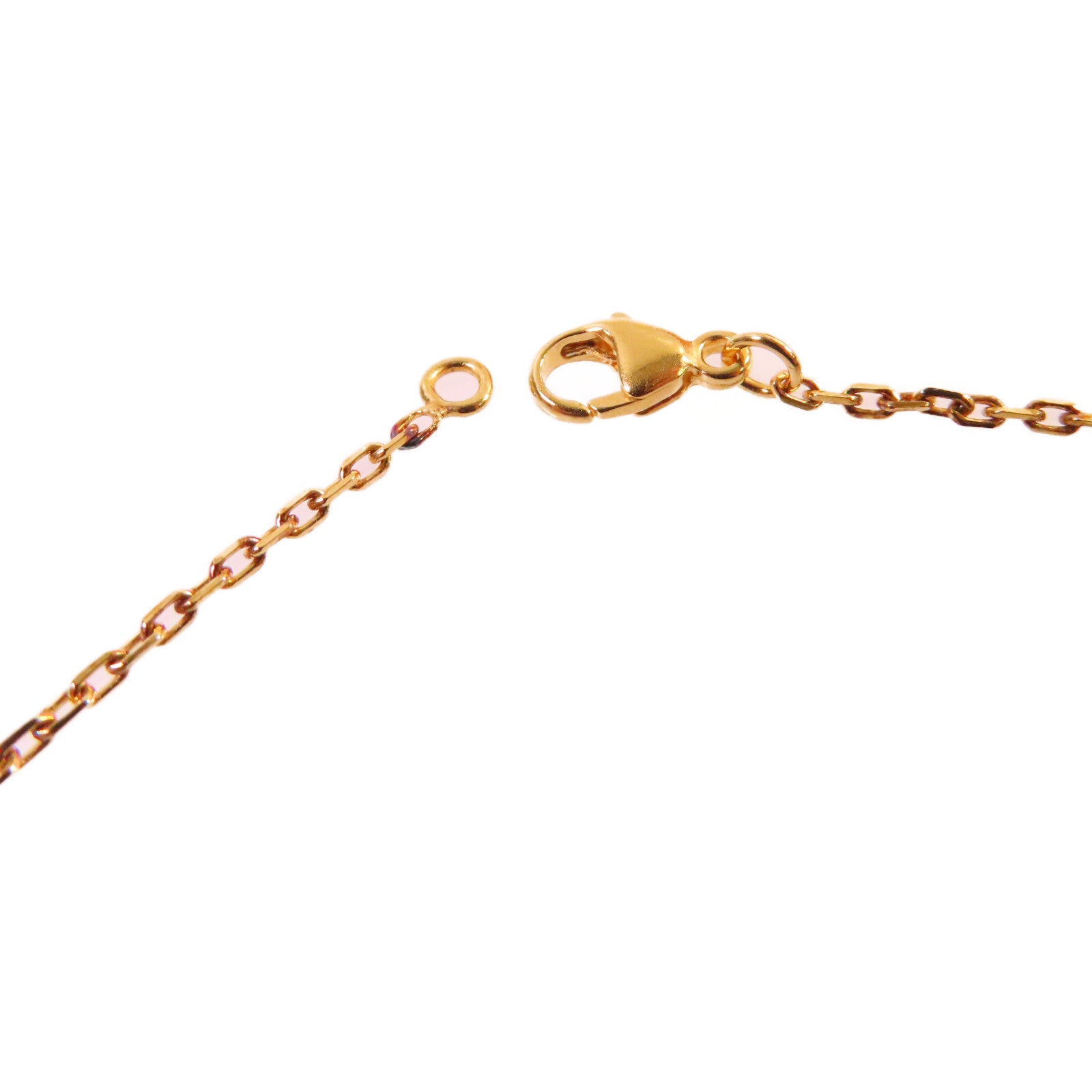 HERMES 金屬/琺瑯Mini Pop H Necklace項鏈粉紅色/金色