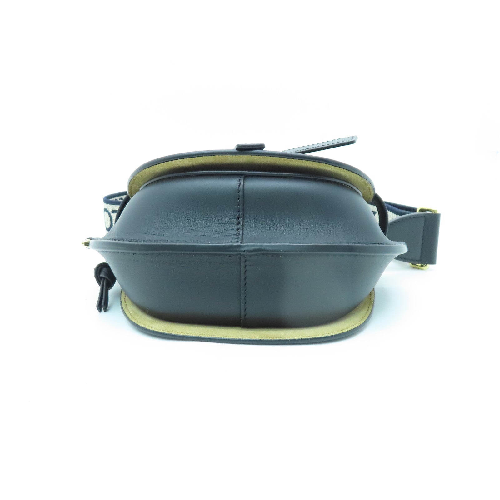 LOEWE 牛皮皮革Mini Gate Dual Bag金扣肩背袋黑色