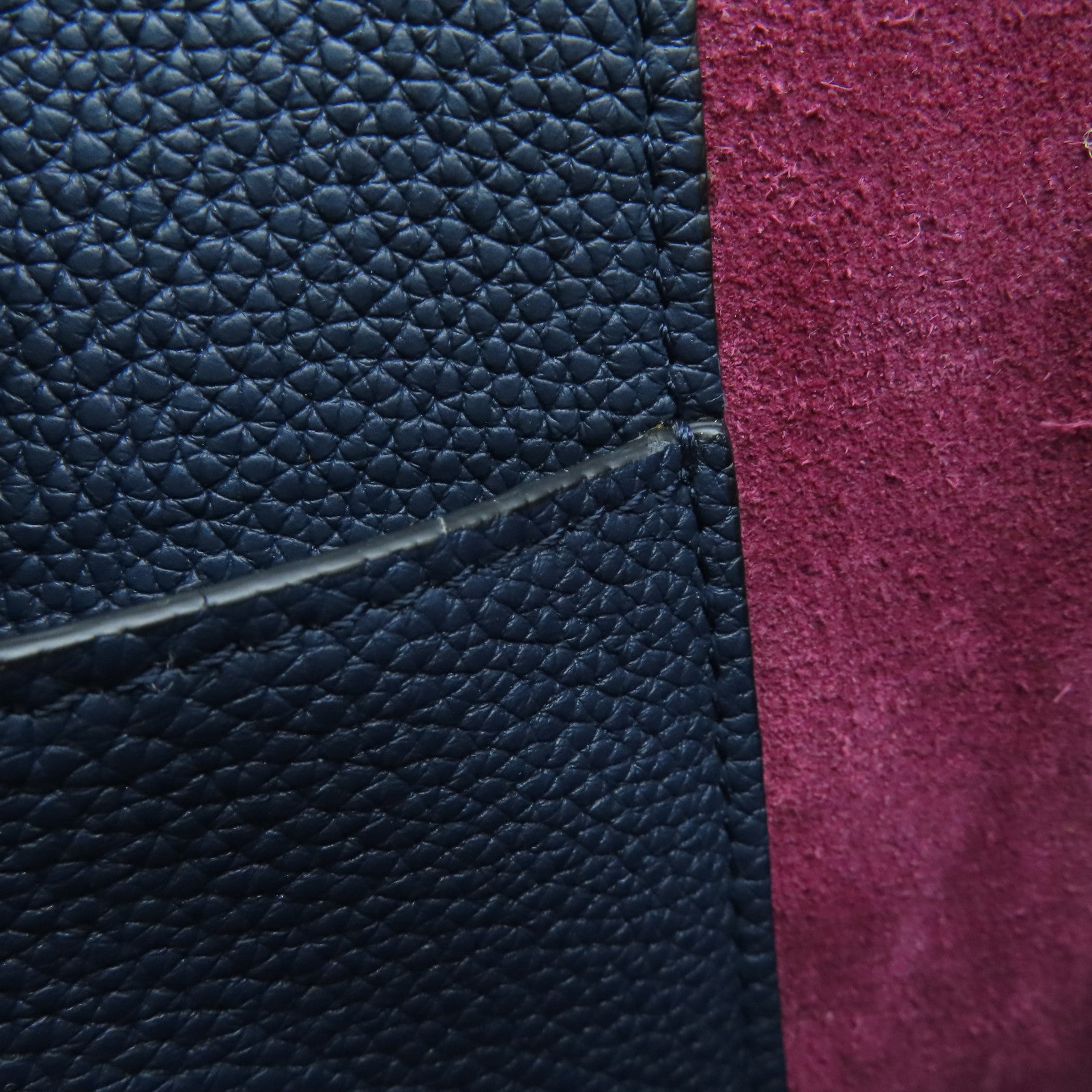CELINE 【激減優惠】牛皮皮革Trifold Tote金扣肩背袋藍色紅色
