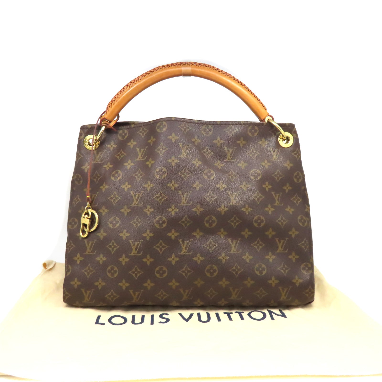 LOUIS VUITTON Monogram Artsy GM Shoulder Bag金扣肩背袋啡色