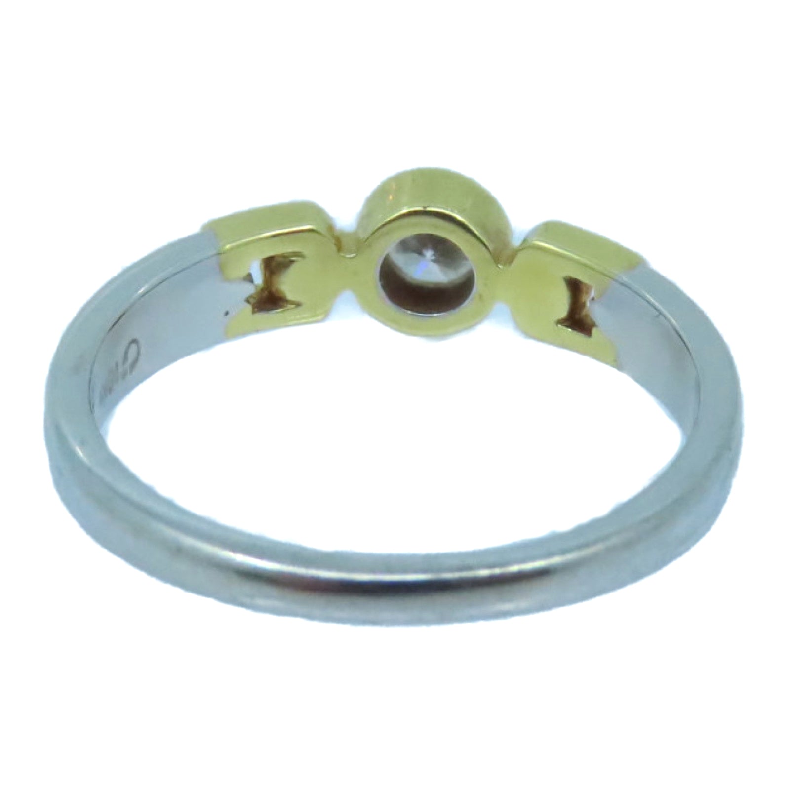 JEWELRY 18K白金/Diamond Ring 0.16ct钻石戒指US#6