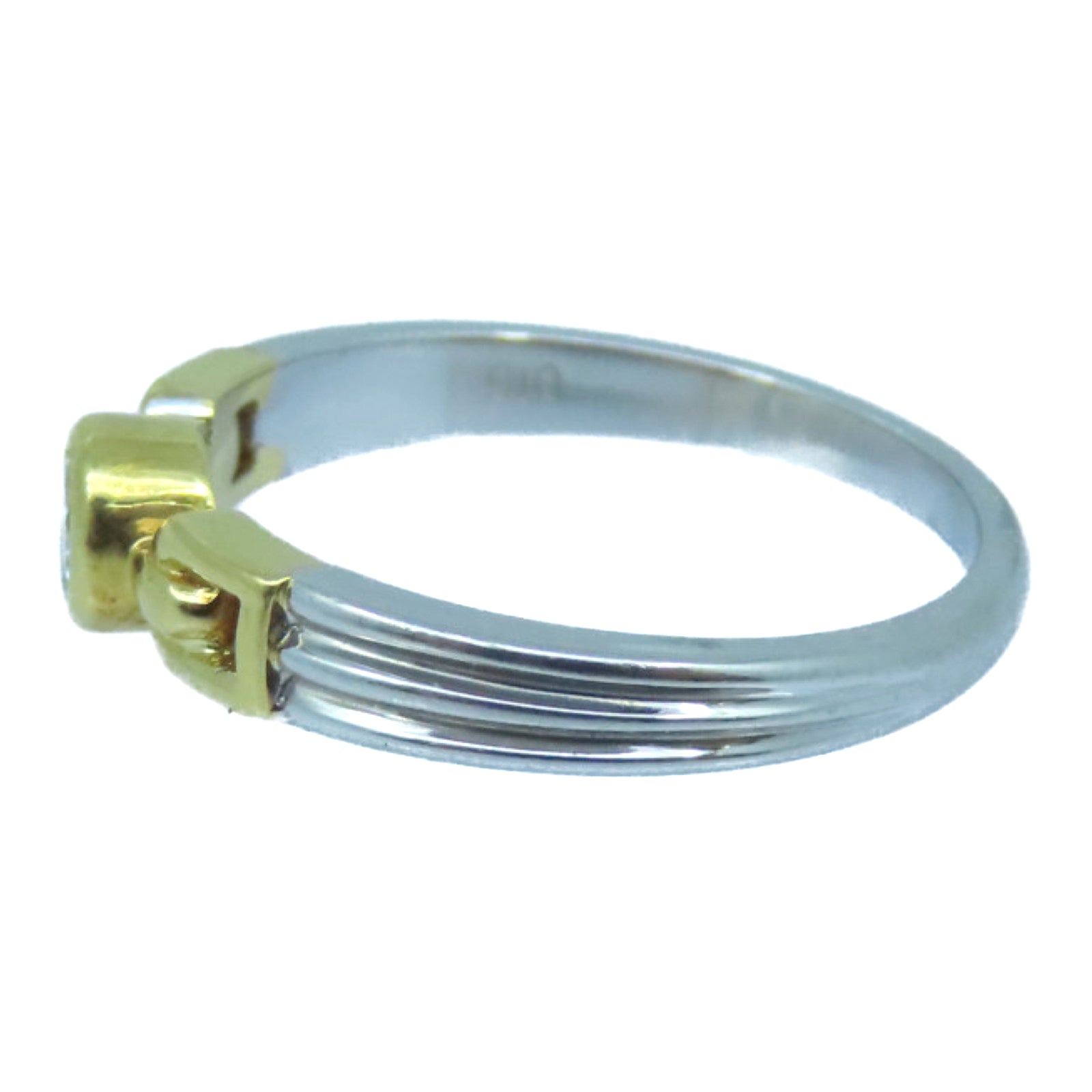 JEWELRY 18K白金/Diamond Ring 0.16ct钻石戒指US#6