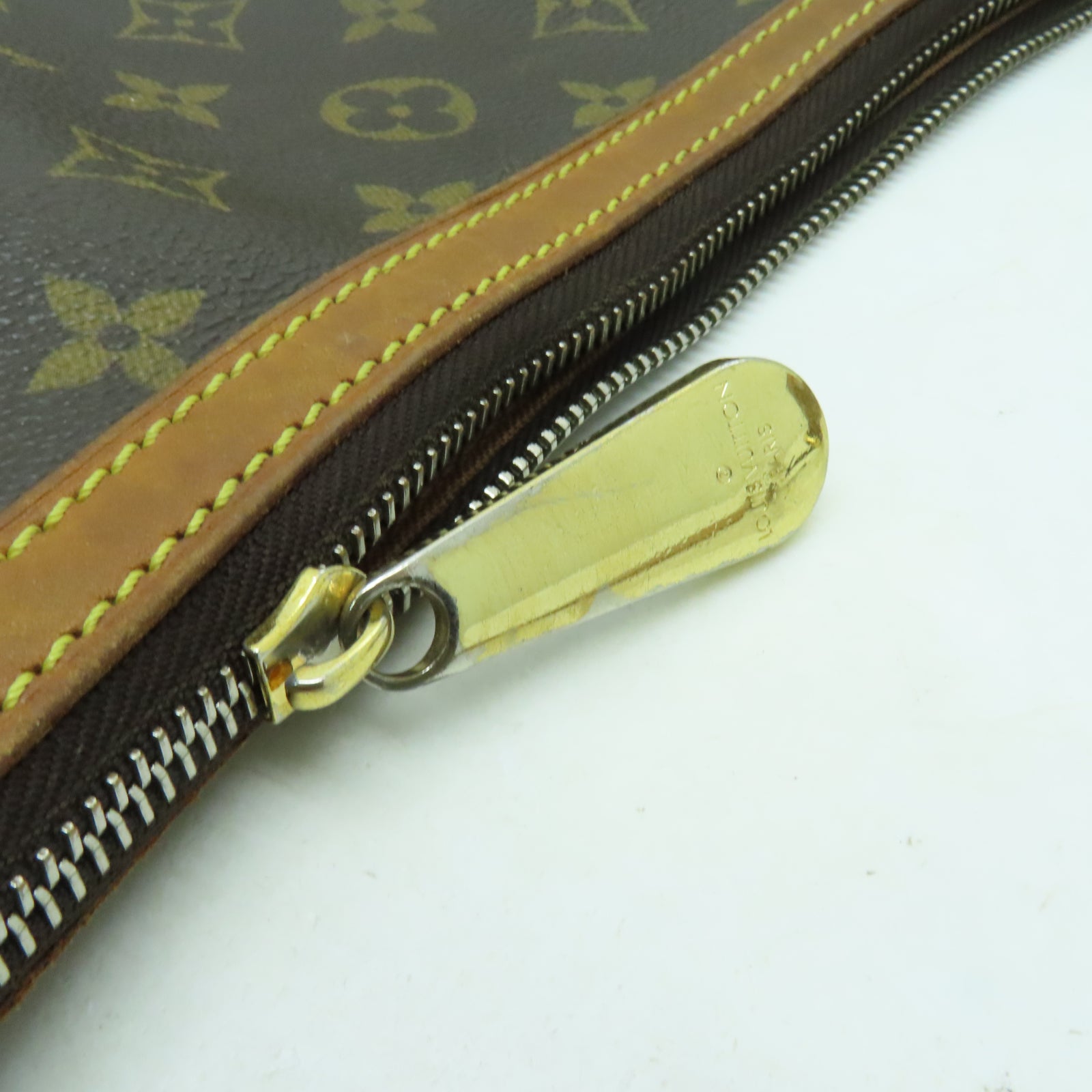 LOUIS VUITTON Monogram Tulum GM金扣肩背袋啡色