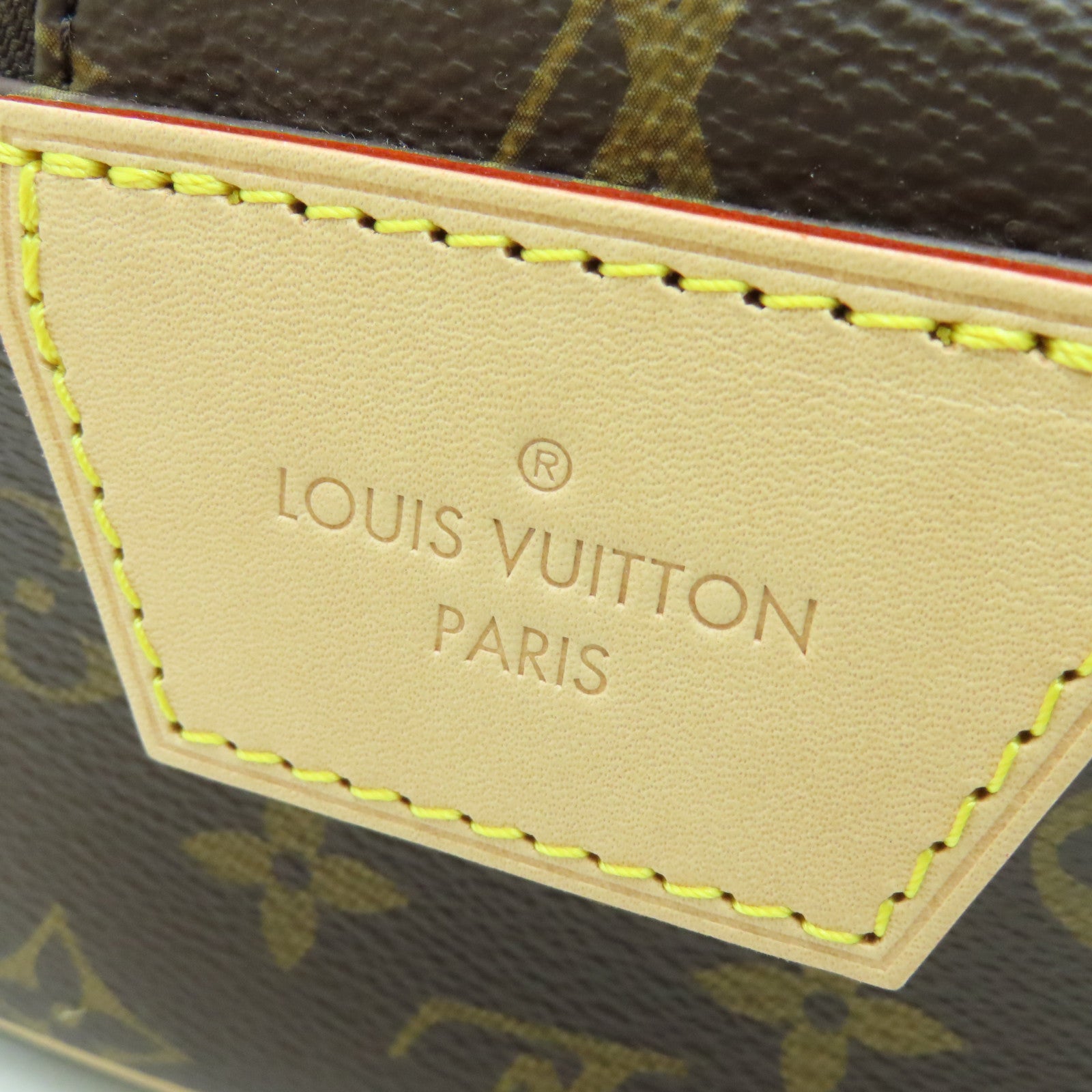 LOUIS VUITTON Monogram Dopp金扣手拿包啡色