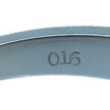 JEWELRY 18K白金/Diamond Ring 0.16ct钻石戒指US#6