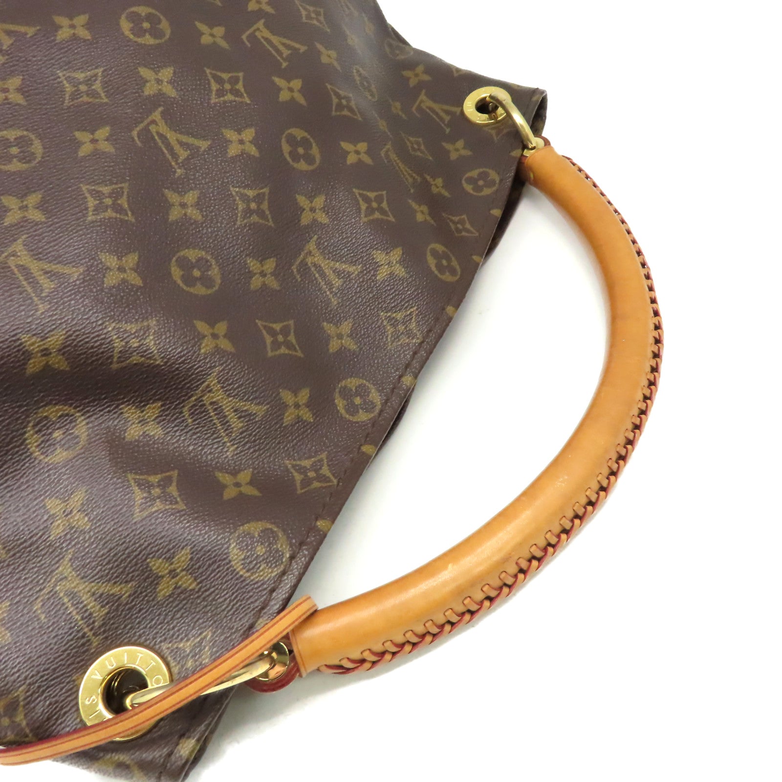 LOUIS VUITTON Monogram Artsy GM Shoulder Bag金扣肩背袋啡色