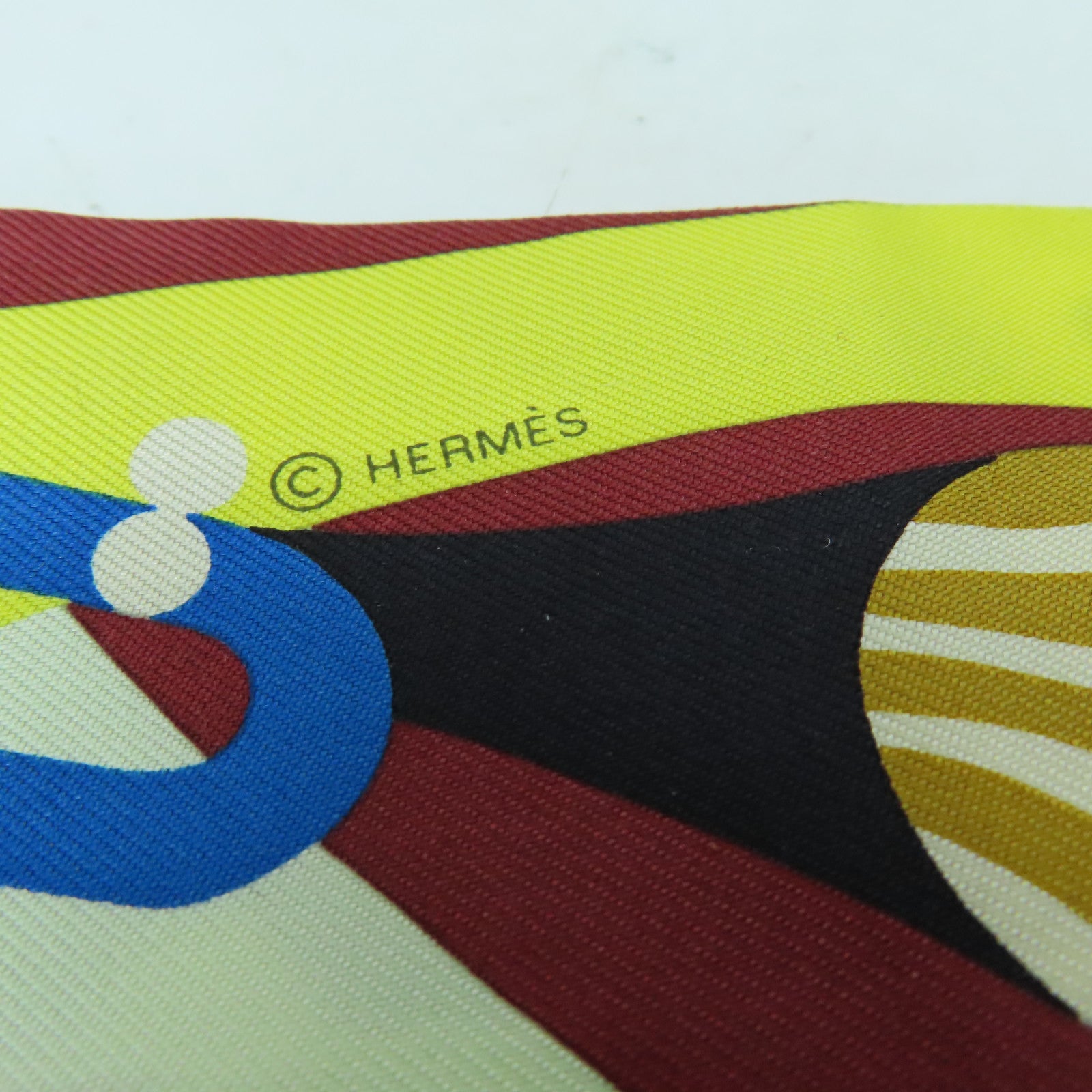 HERMES 絲質Twilly絲巾彩色