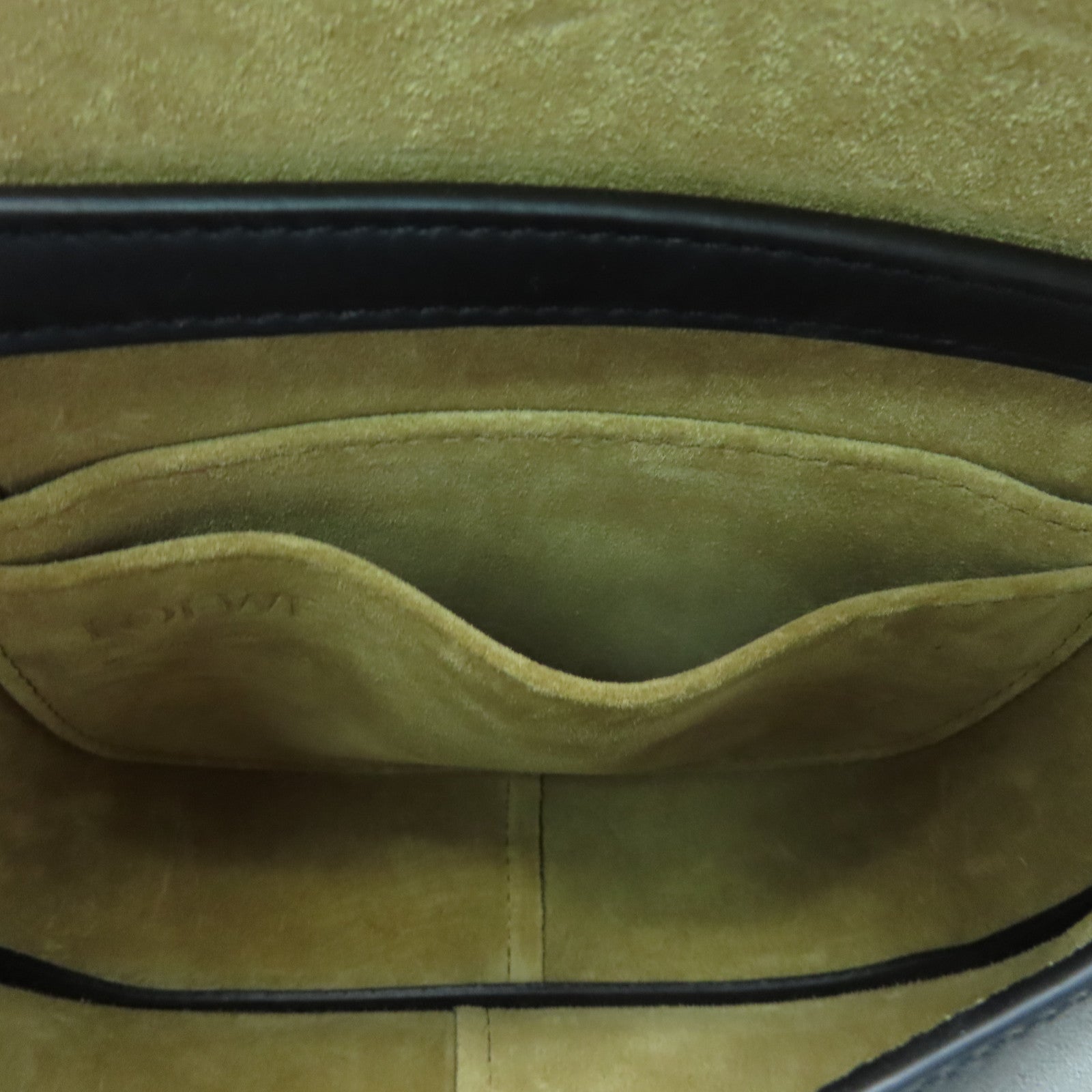 LOEWE 牛皮皮革Mini Gate Dual Bag金扣肩背袋黑色
