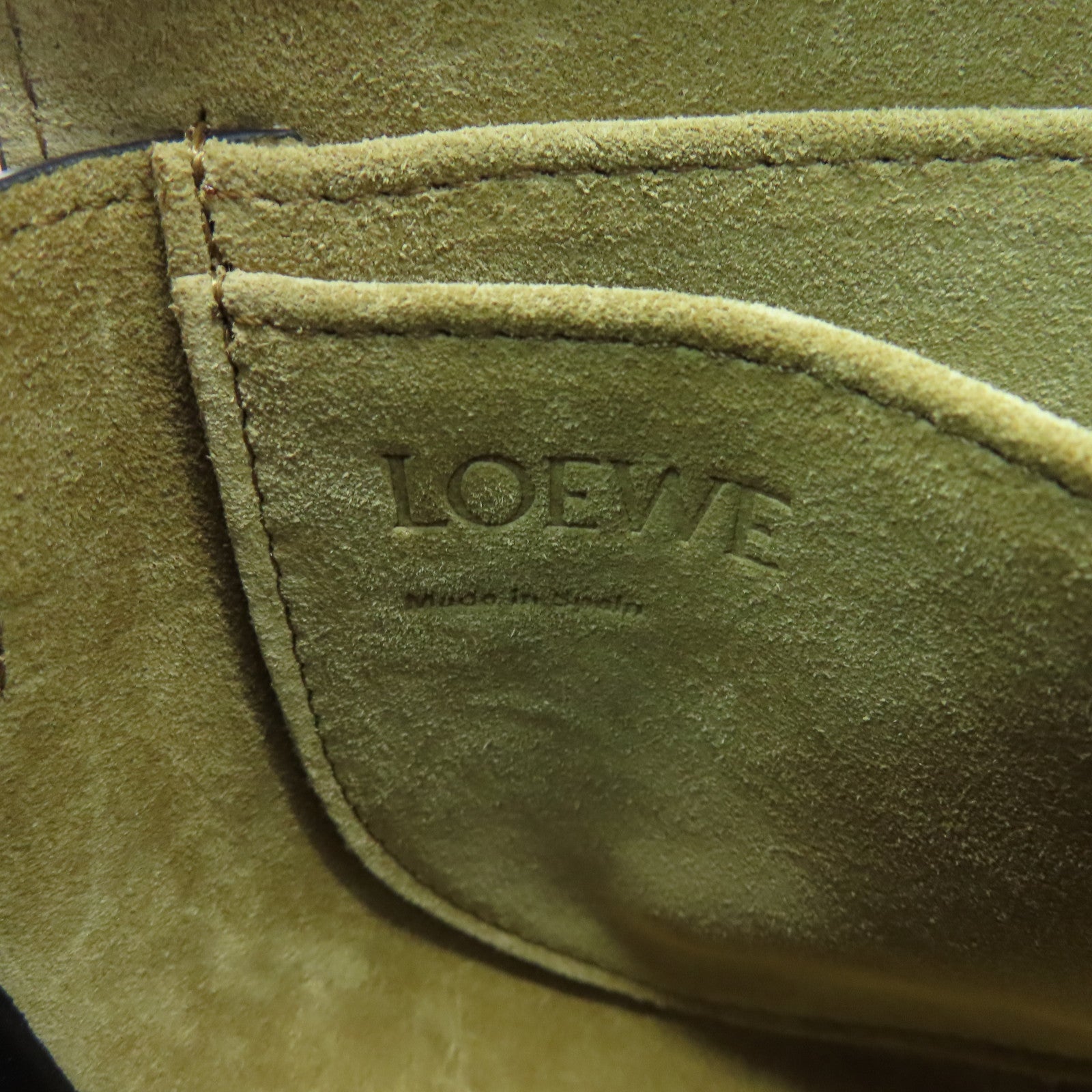 LOEWE 牛皮皮革Mini Gate Dual Bag金扣肩背袋黑色