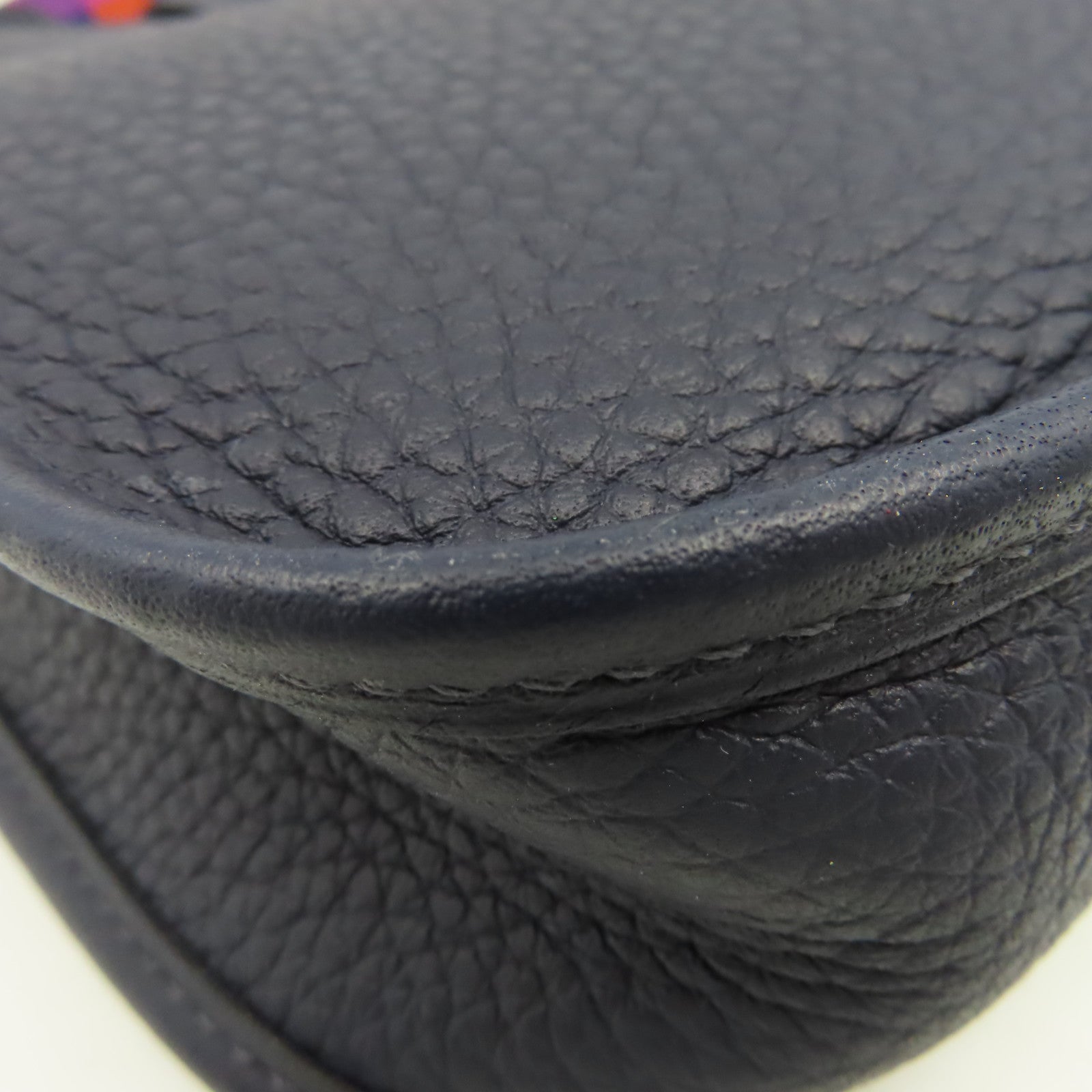 HERMES Clemence皮革Evelyne TPM Shoulder Bag金扣肩背袋Bleu Nuit午夜藍