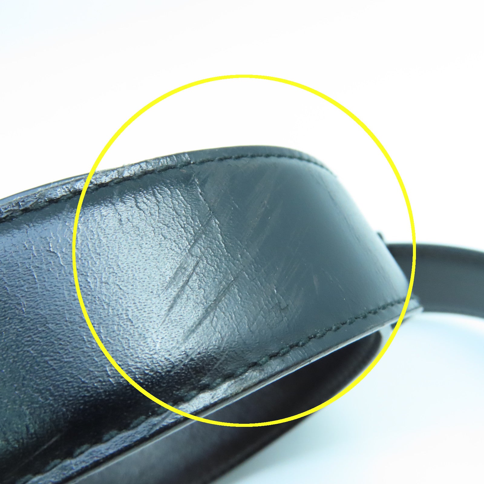 GUCCI 【激減優惠】牛皮皮革Belt金扣皮帶黑色