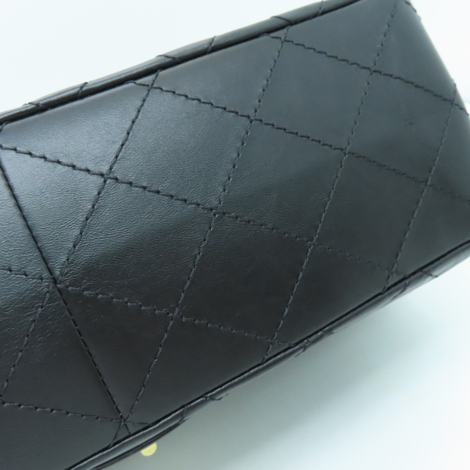 CHANEL 菱格牛皮皮革2.55 Chain Shoulder Bag金扣链带肩背袋黑色