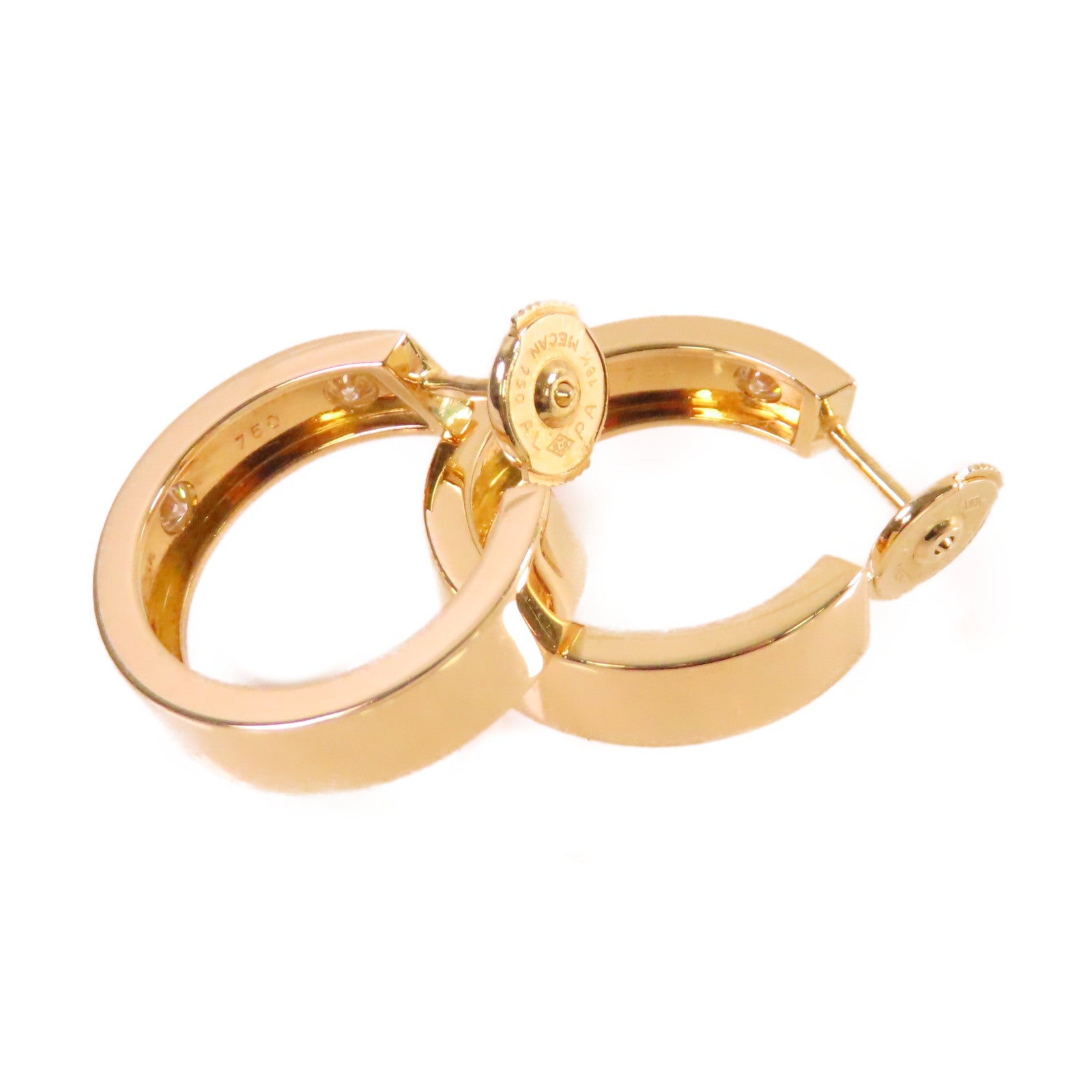 CARTIER 18K黃金/鑽石Love Earrings耳環