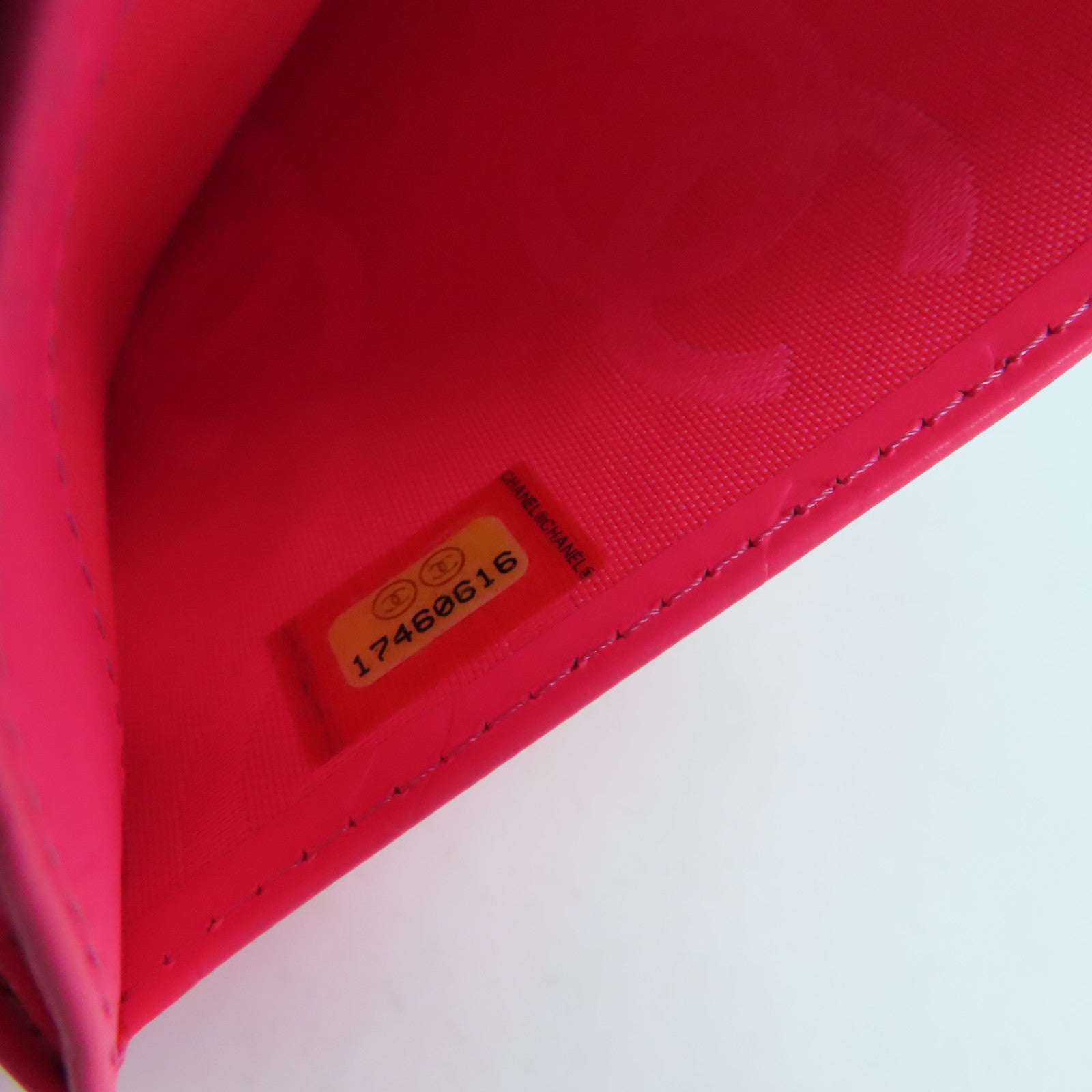 CHANEL 菱格牛皮皮革Cambon Line銀扣長錢包黑色