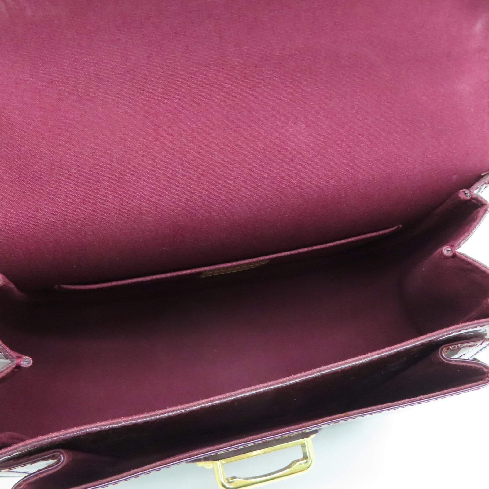 LOUIS VUITTON Monogram Vernis Mirada gold buckle shoulder shoulder bag purple