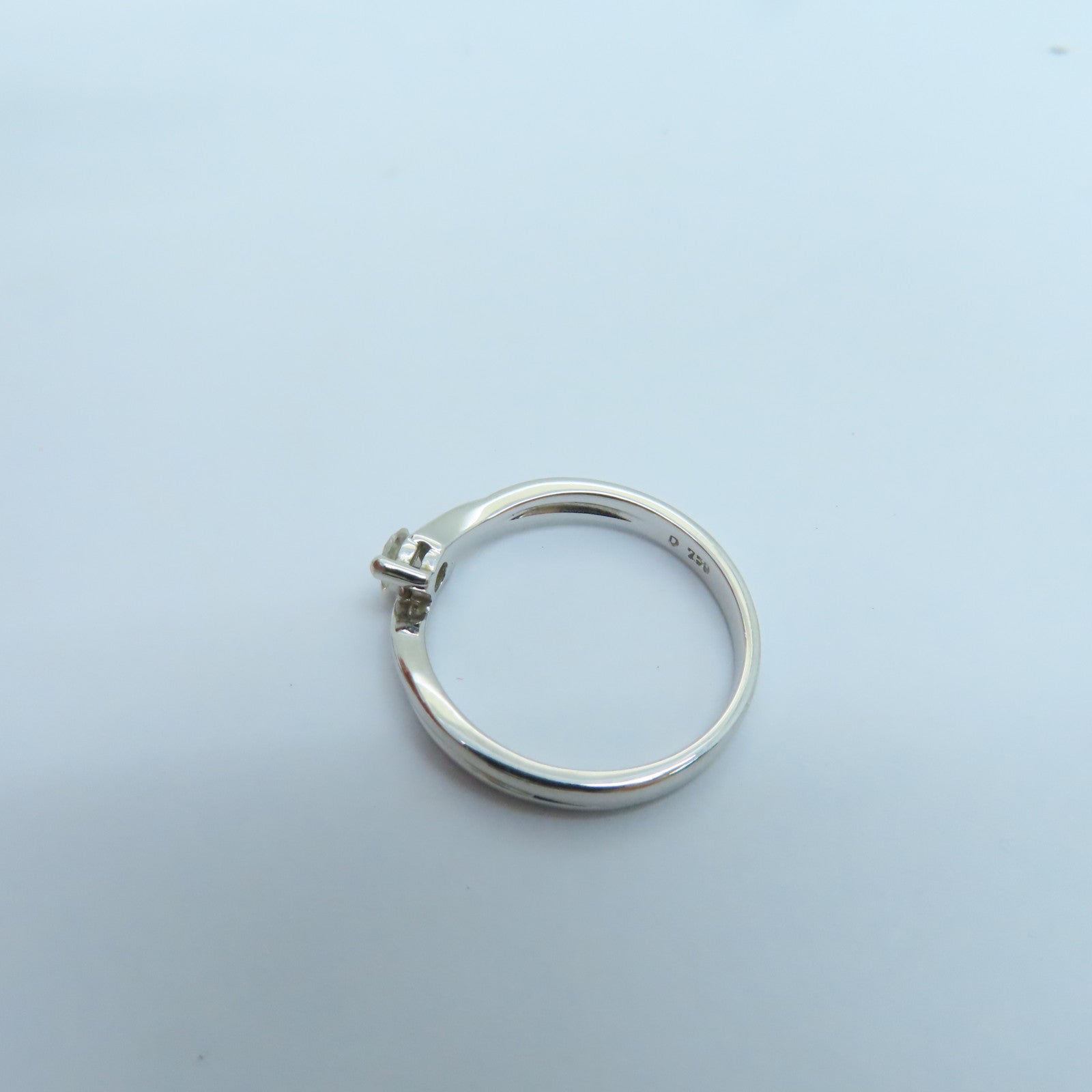 JEWELRY 【激減優惠】18K白金Diamond Ring0.18ct鑽石戒指US#5.25