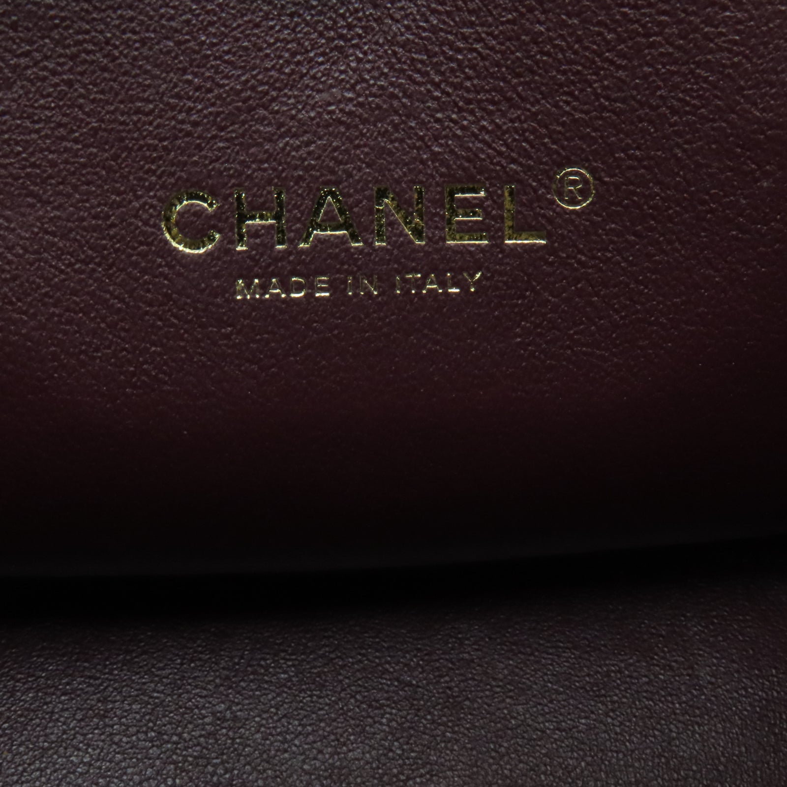 CHANEL 菱格牛皮皮革Shoulder Bag金扣鏈帶肩背袋米色
