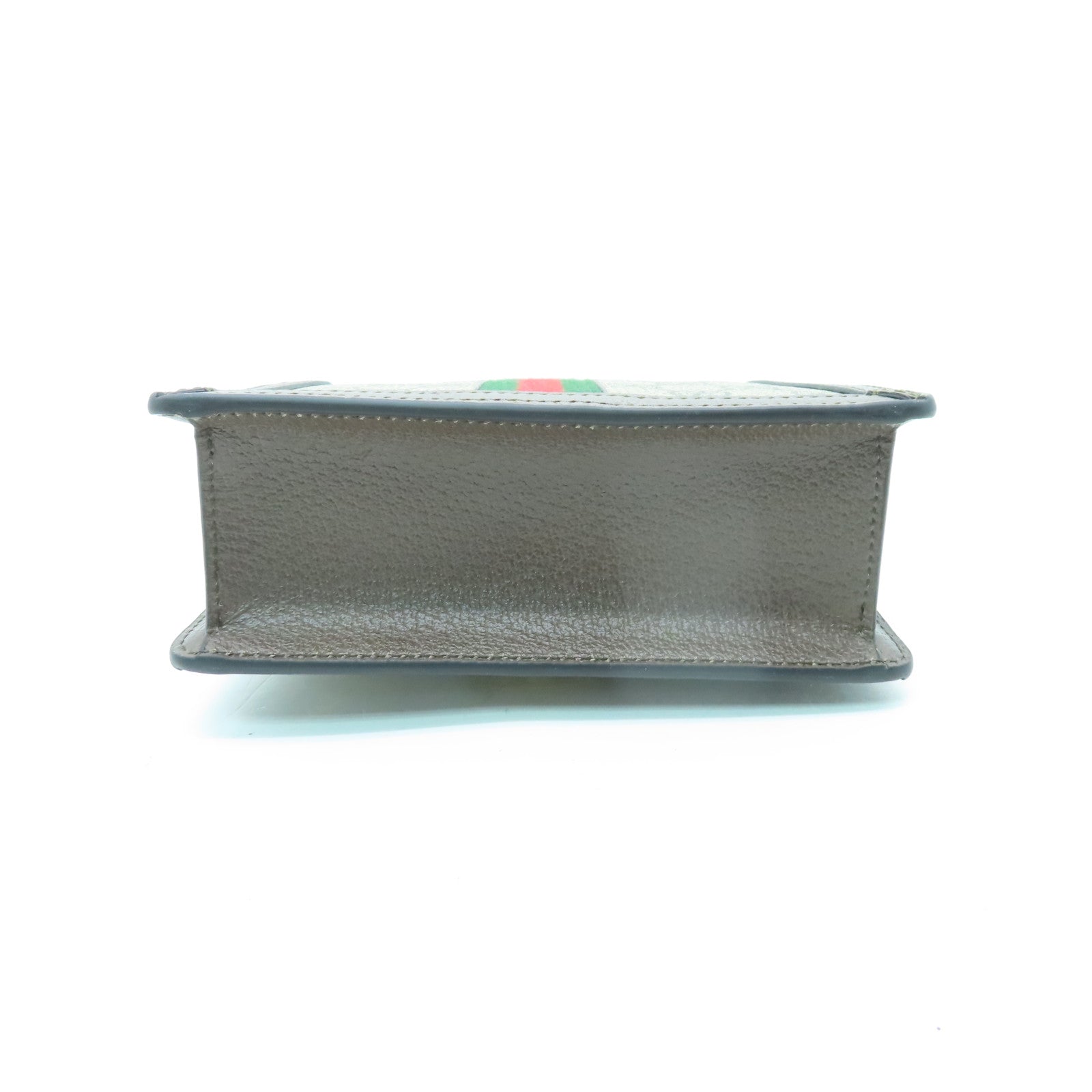 GUCCI 涂层帆布Ophidia GG Mini Chain Bag金扣手挽肩背两用袋啡色