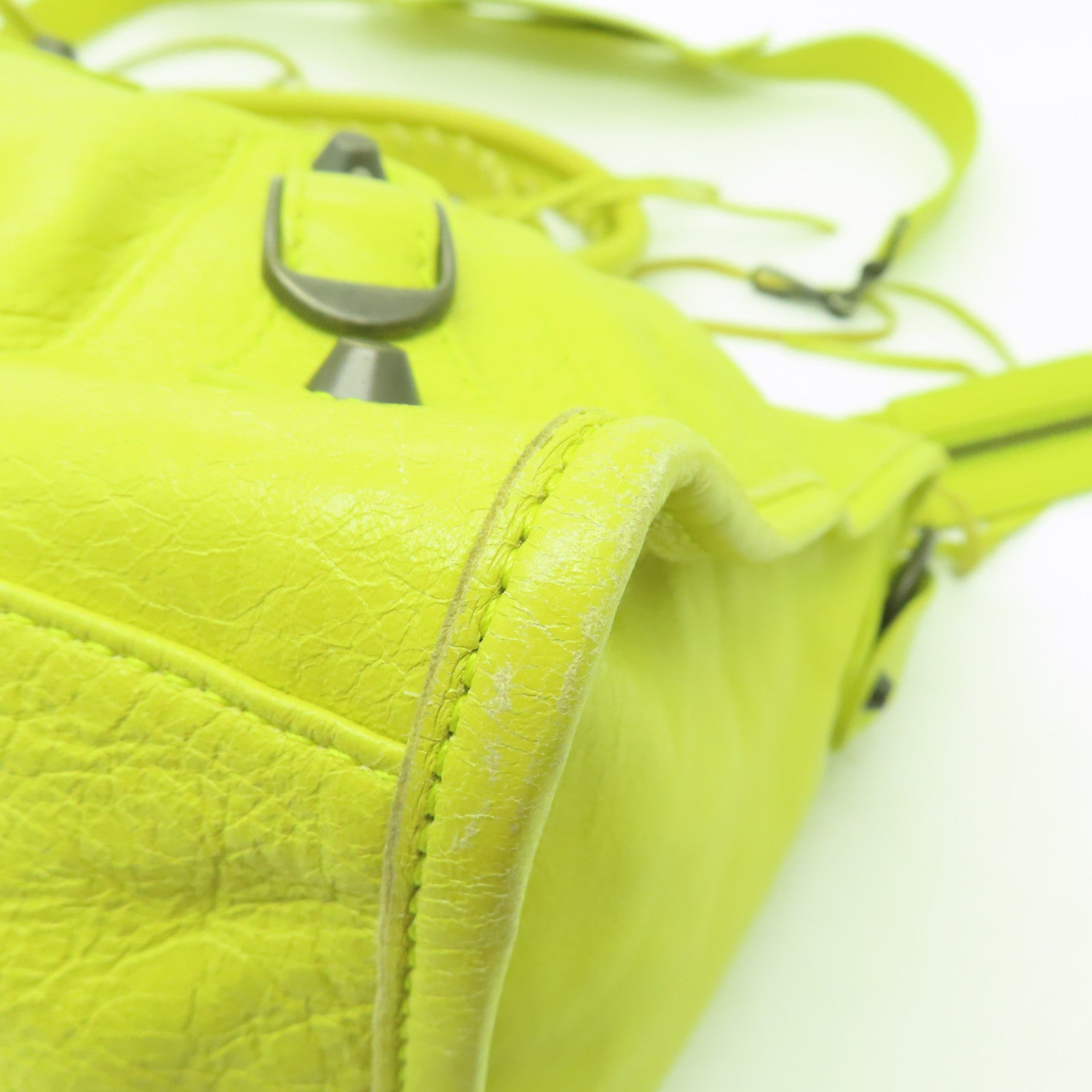 BALENCIAGA 牛皮皮革Part Time手挽肩背兩用袋黃色