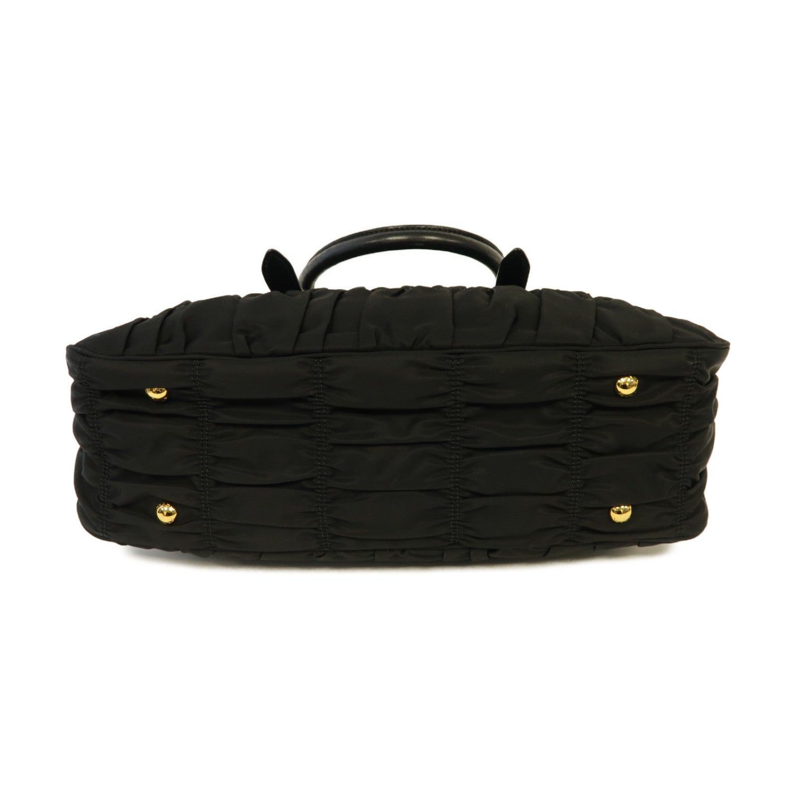 PRADA 尼龍2way Shoulder Bag金扣手挽肩背兩用袋黒色