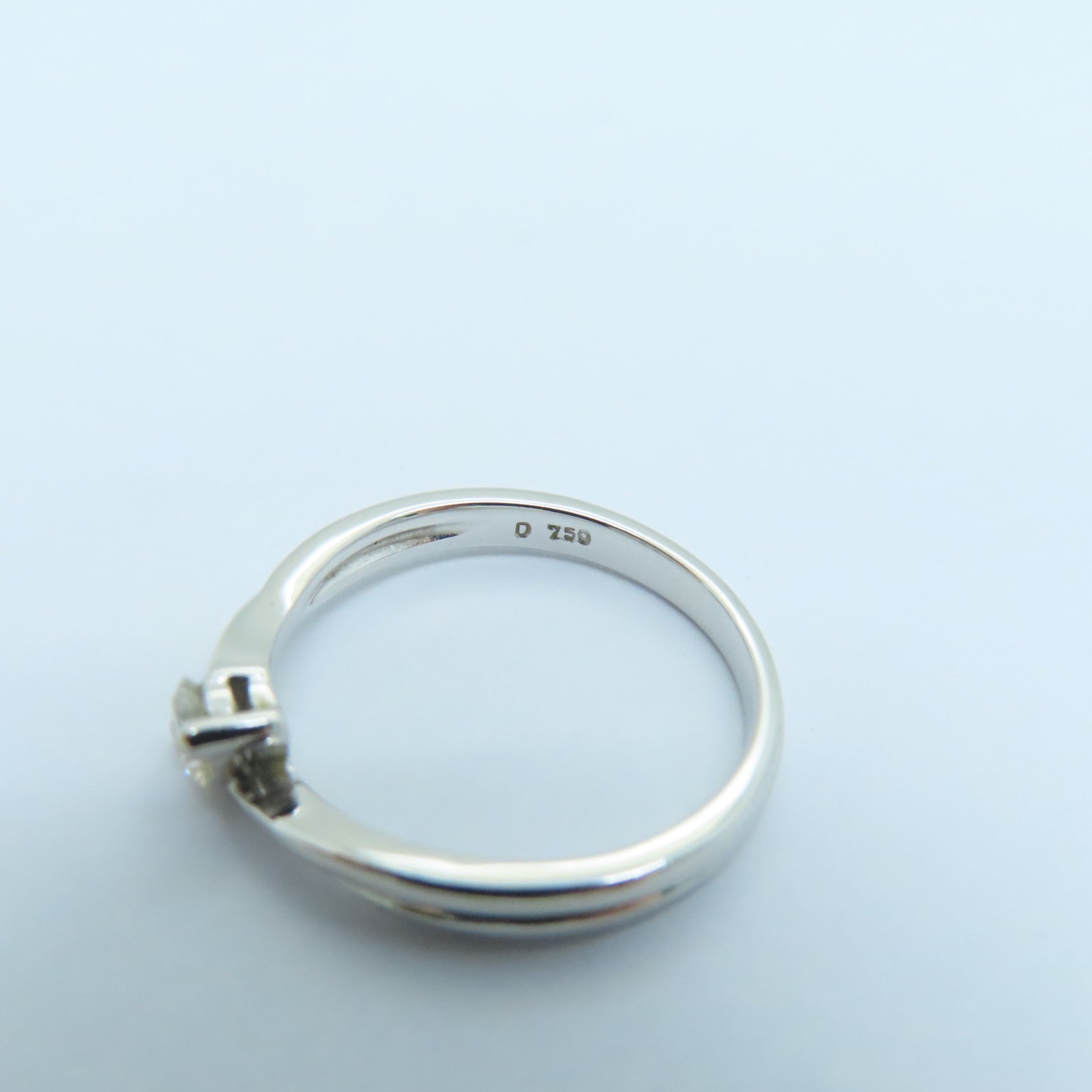 JEWELRY 【激減優惠】18K白金Diamond Ring0.18ct鑽石戒指US#5.25
