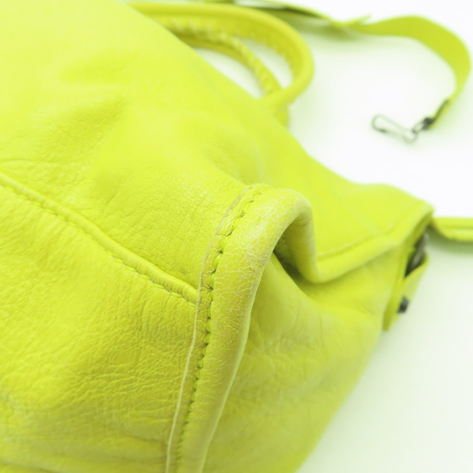 BALENCIAGA 牛皮皮革Part Time手挽肩背兩用袋黃色