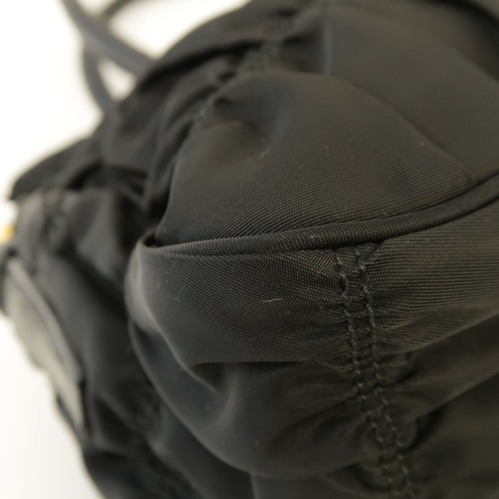 PRADA 尼龍2way Shoulder Bag金扣手挽肩背兩用袋黒色