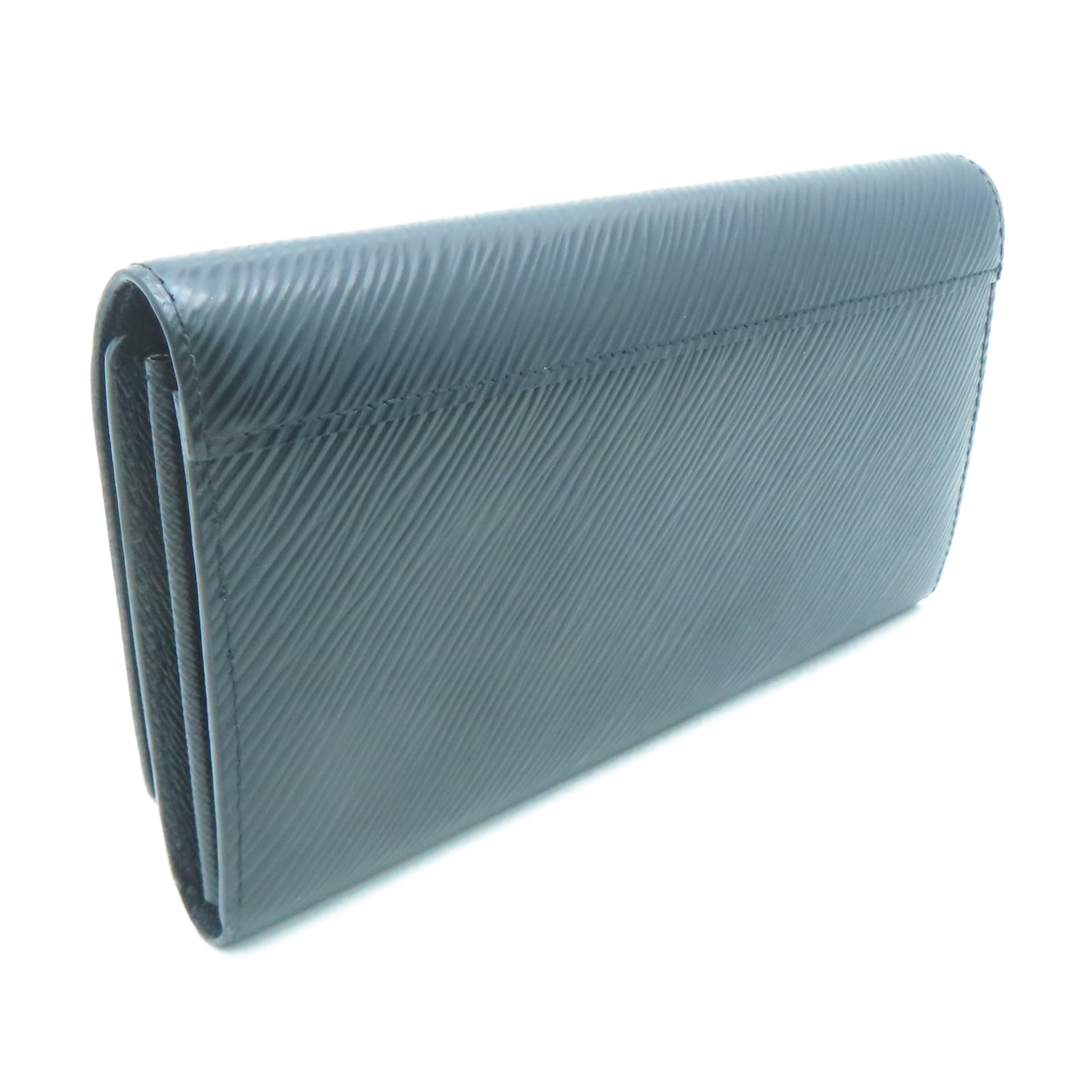 LOUIS VUITTON Epi皮革Twist Wallet金扣长钱包黑色