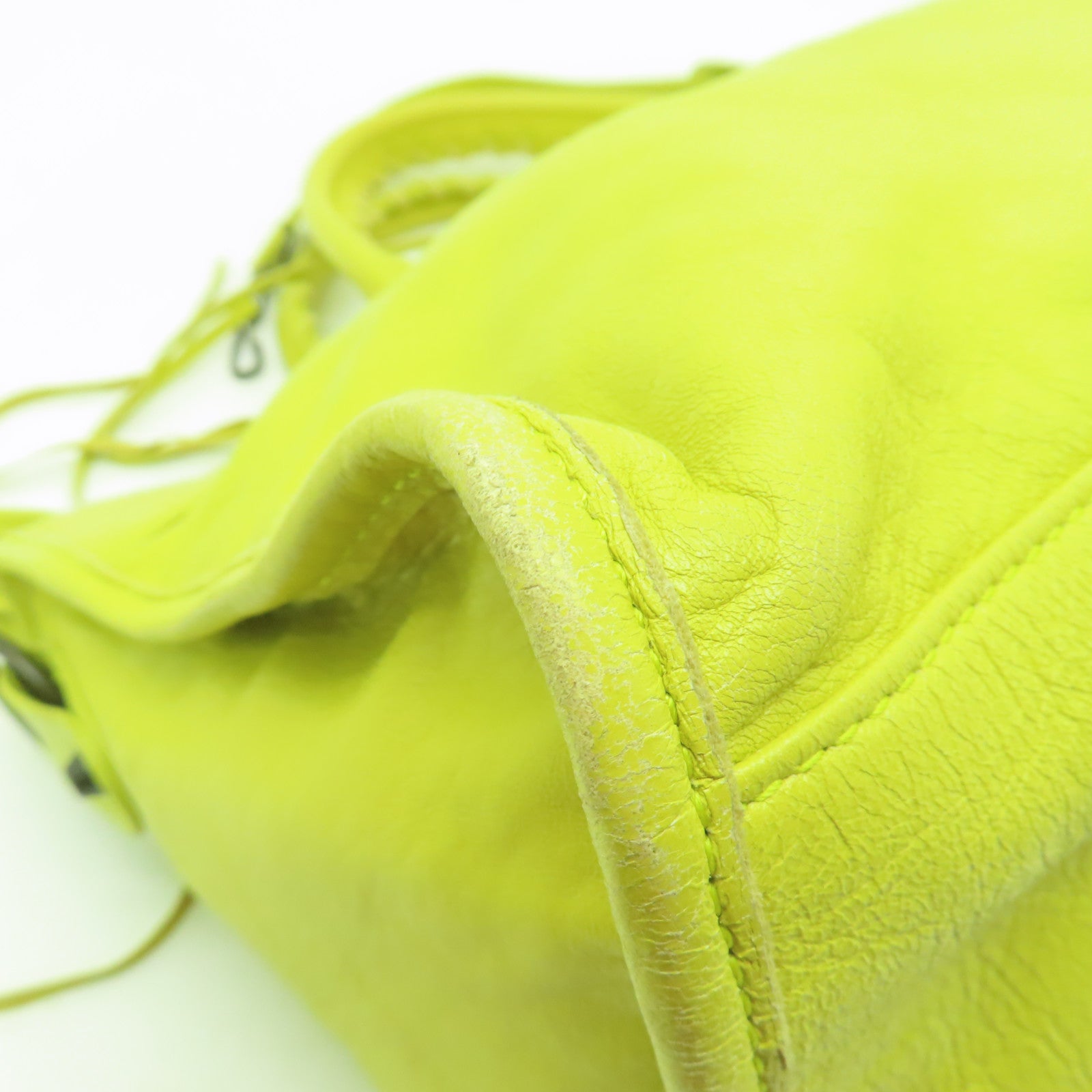 BALENCIAGA 牛皮皮革Part Time手挽肩背兩用袋黃色