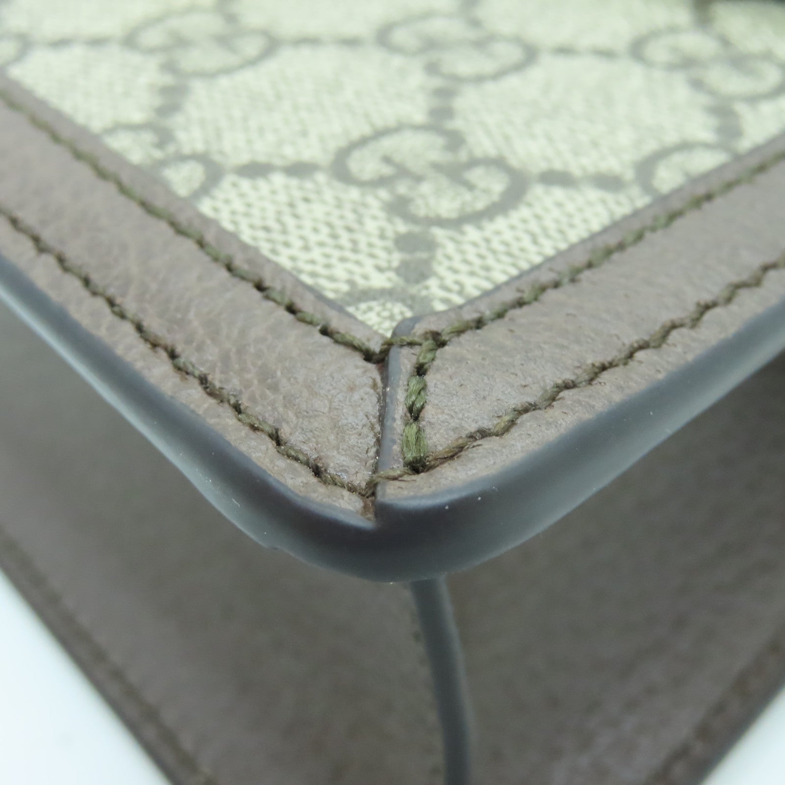 GUCCI 涂层帆布Ophidia GG Mini Chain Bag金扣手挽肩背两用袋啡色