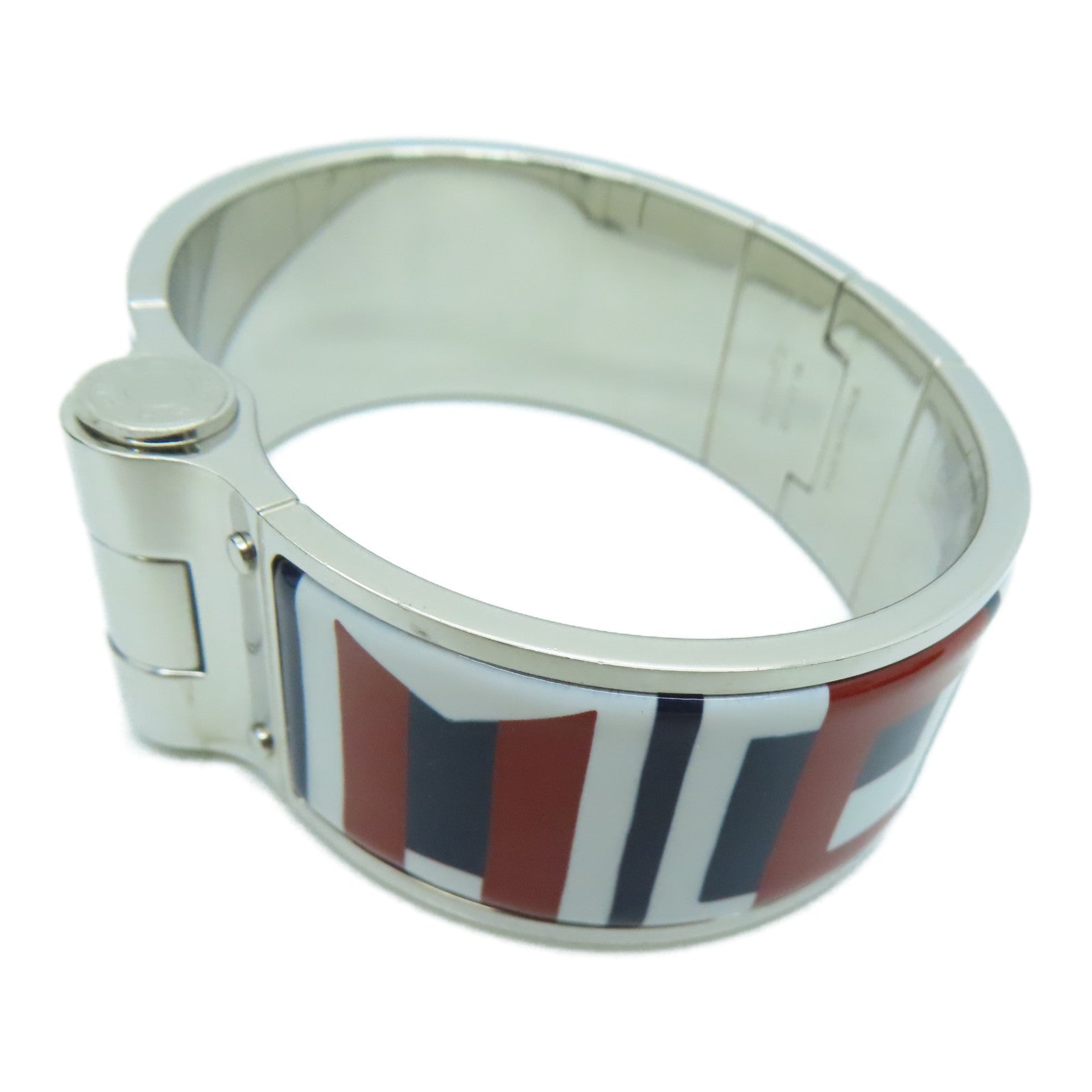 HERMES 琺瑯/金屬Charnoere Bracelet銀扣手鐲多色
