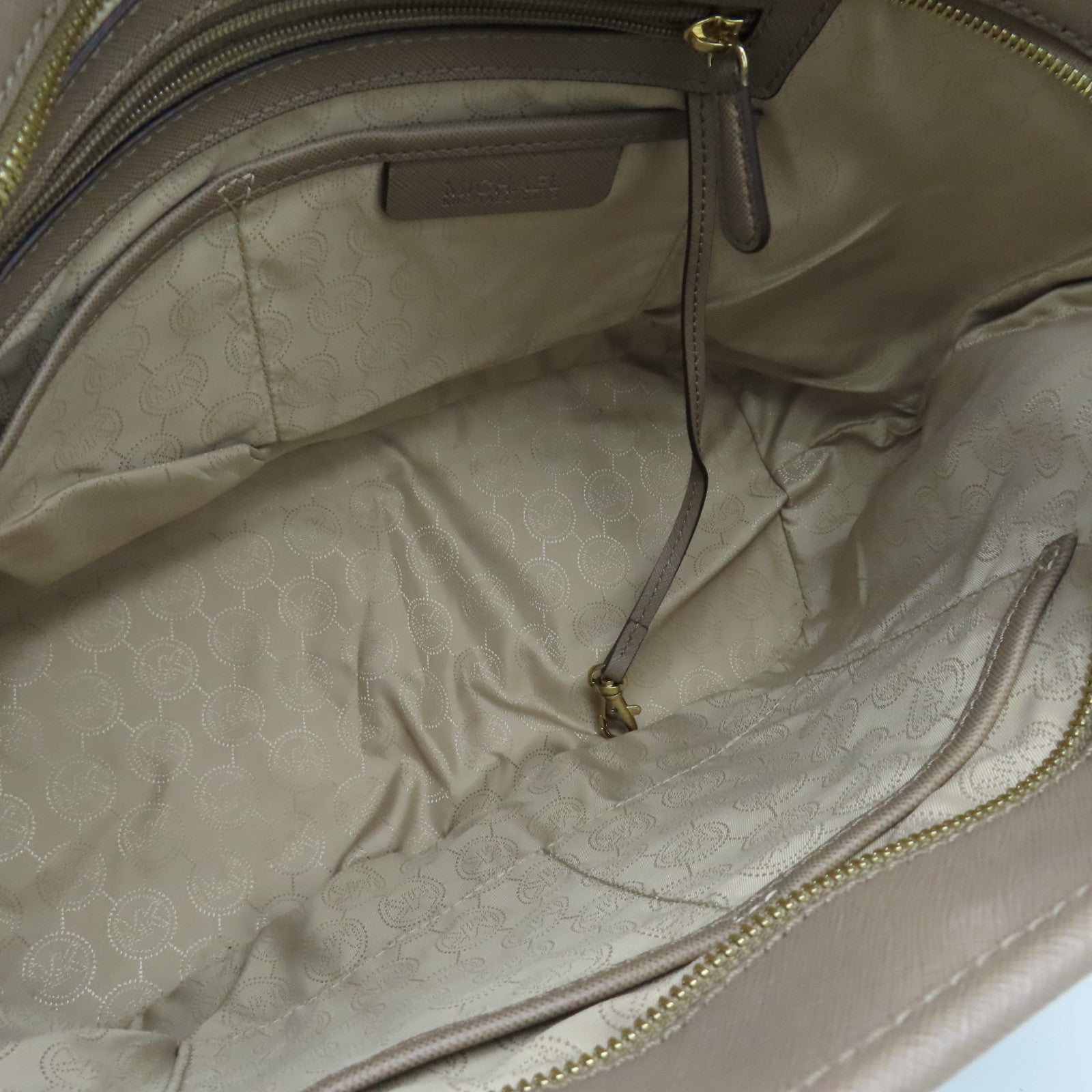 Michael Kors 牛皮皮革Tote Bag金扣手挽袋啡色