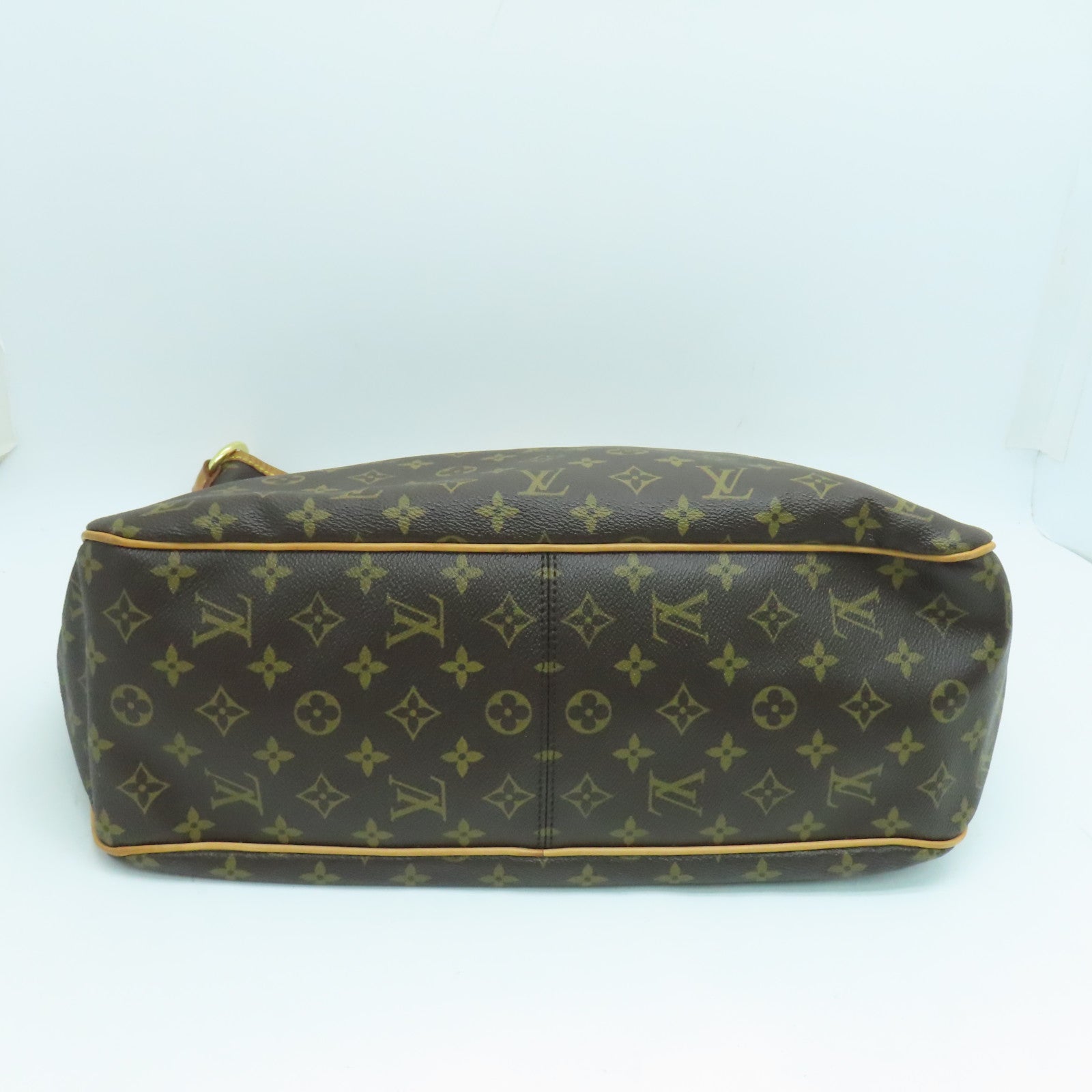 LOUIS VUITTON Monogram Delightful MM金扣肩背袋啡色
