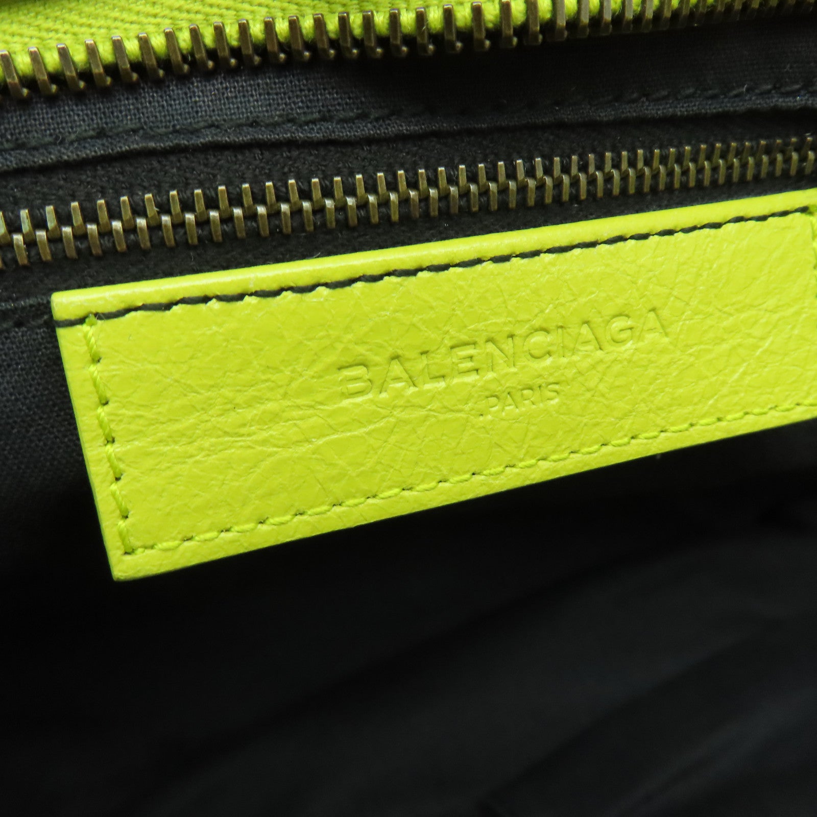 BALENCIAGA 牛皮皮革Part Time手挽肩背兩用袋黃色
