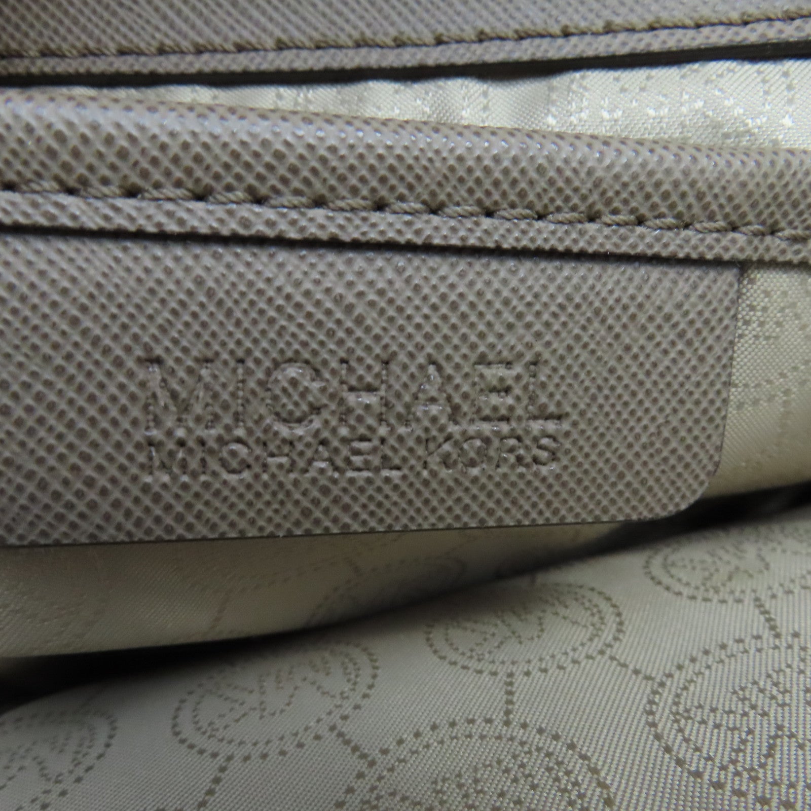 Michael Kors 牛皮皮革Tote Bag金扣手挽袋啡色