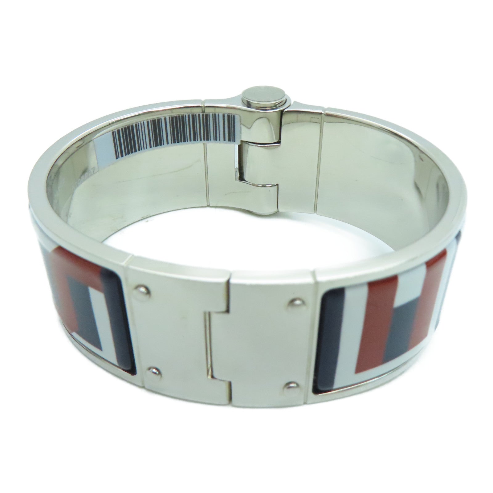 HERMES 琺瑯/金屬Charnoere Bracelet銀扣手鐲多色